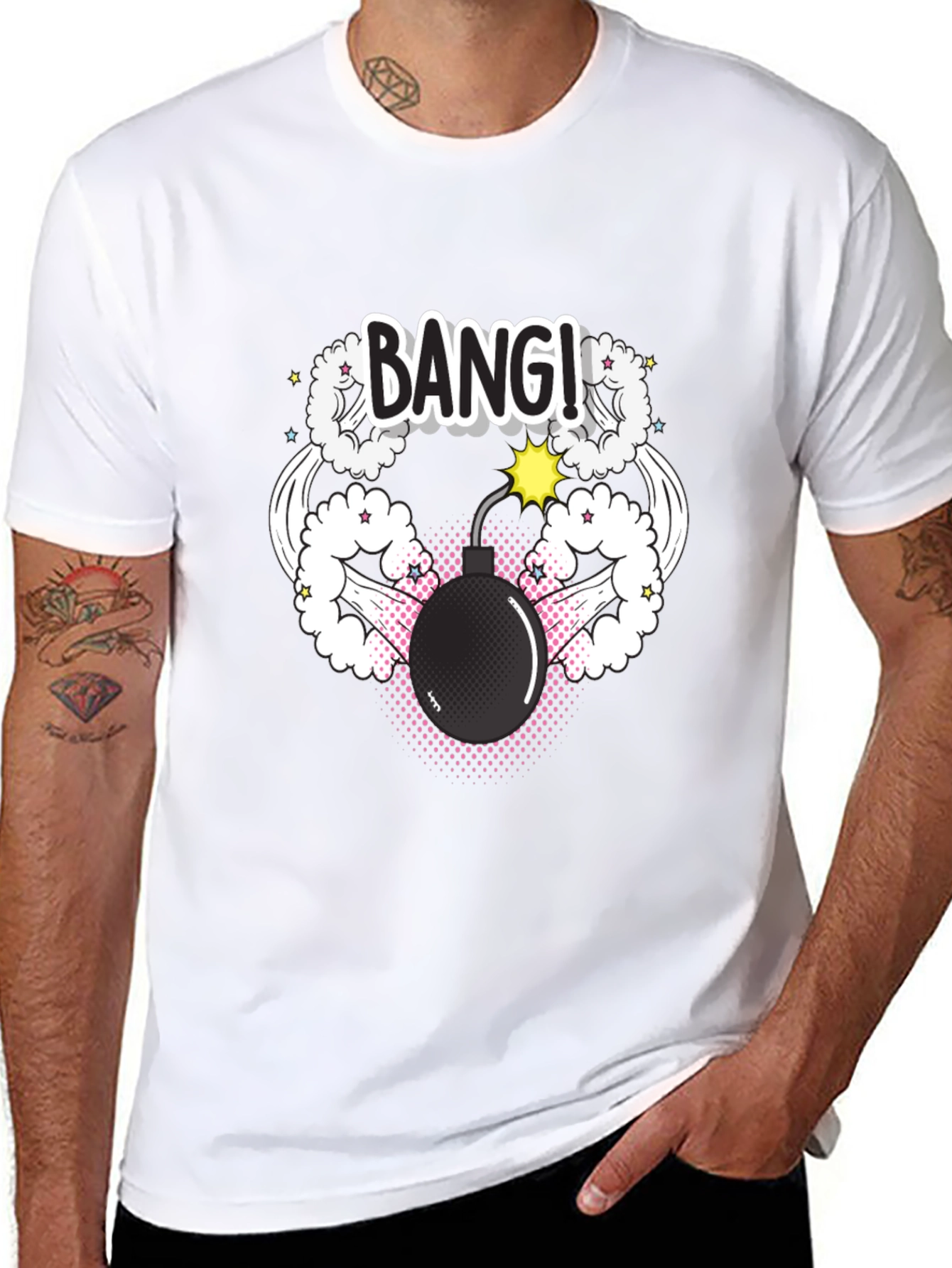 Bang! Graphic Print Tee - Explosive Style