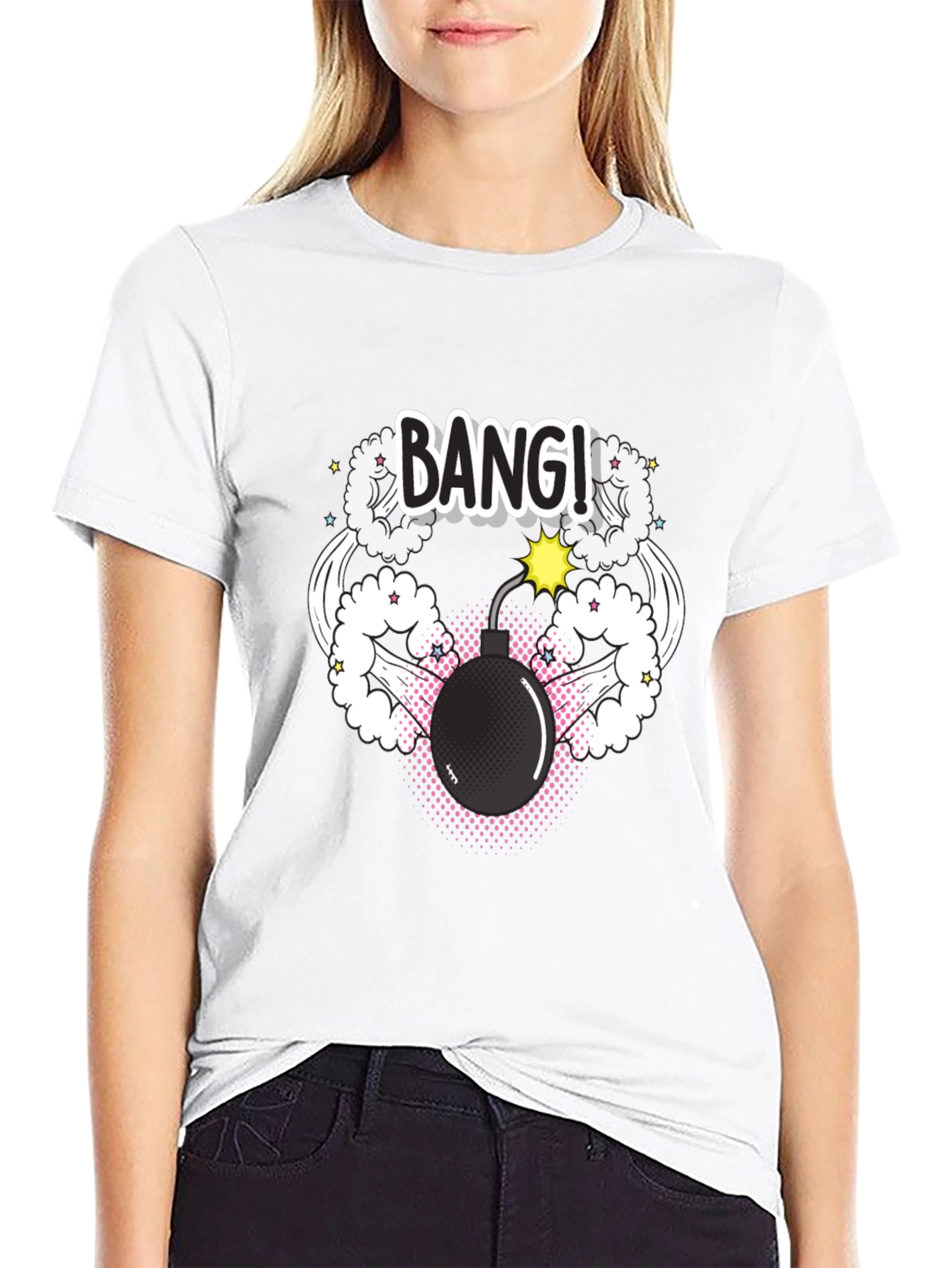 Bang! Graphic Print Tee - Explosive Style