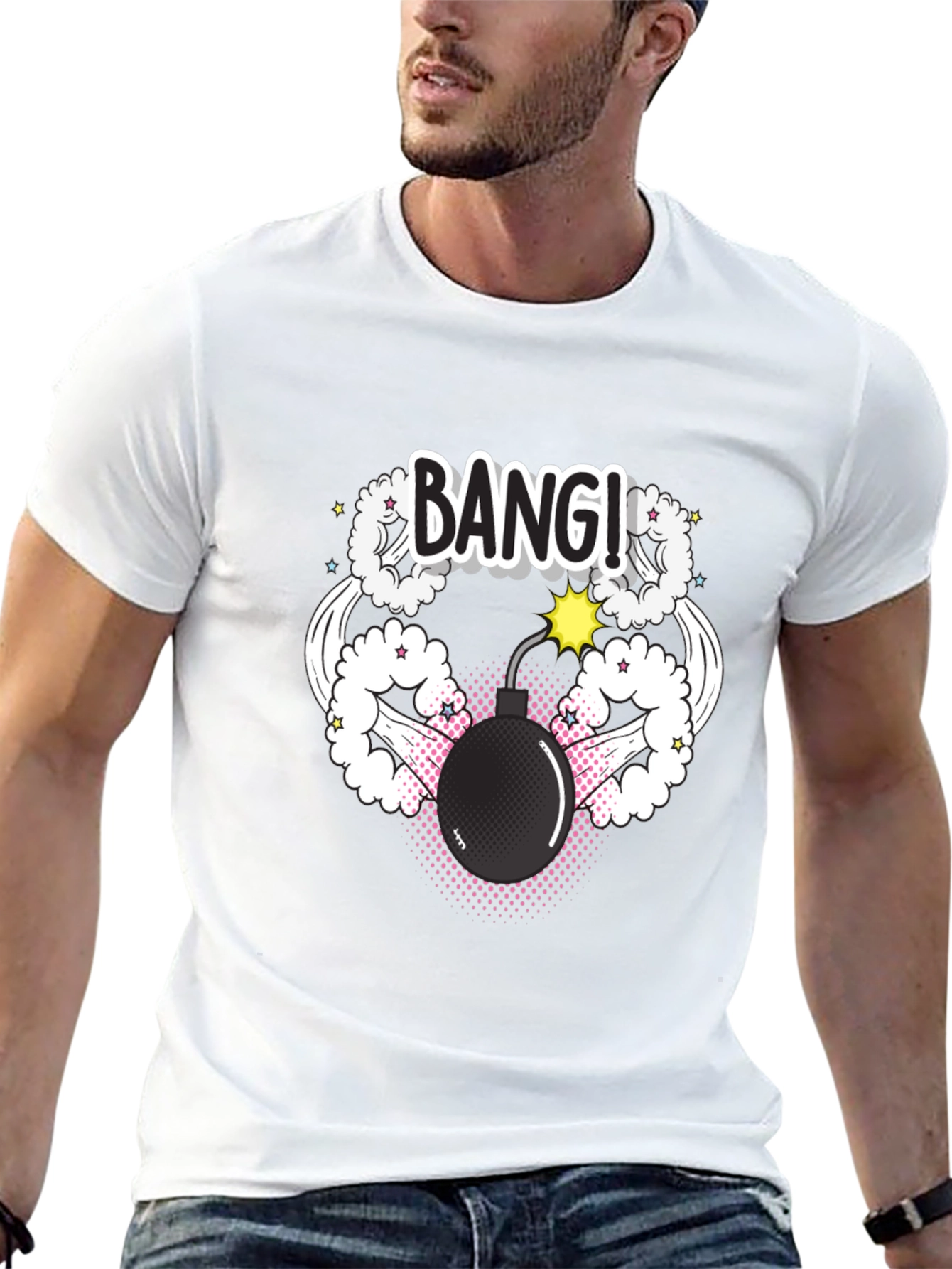 Bang! Graphic Print Tee - Explosive Style