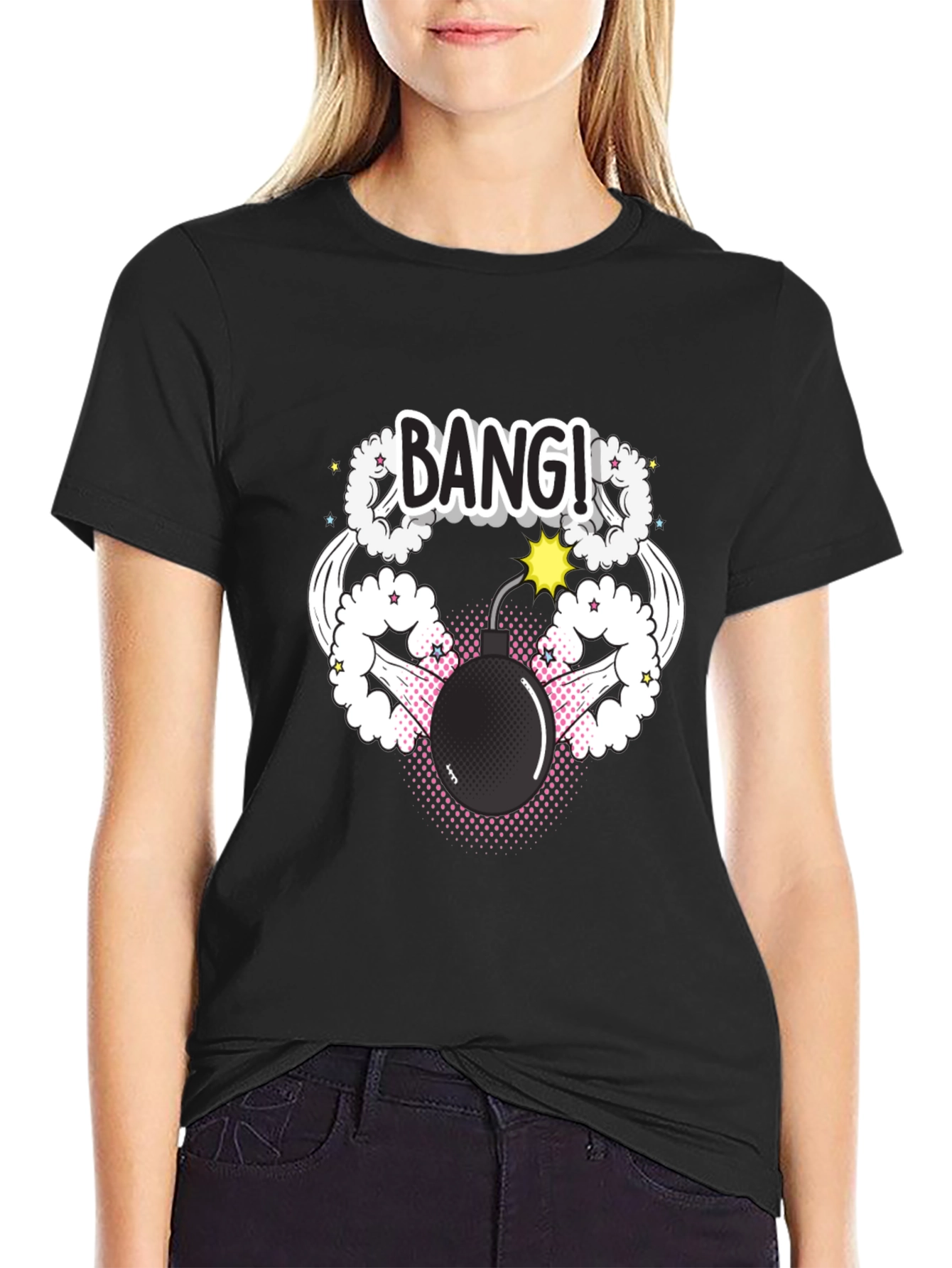 Bang! Graphic Print Tee - Explosive Style