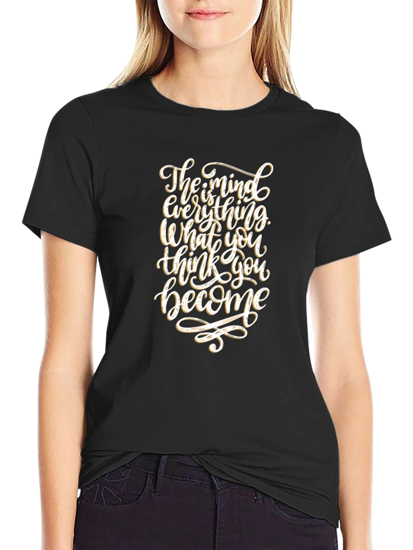 Inspirational Mindset T-Shirt - Black