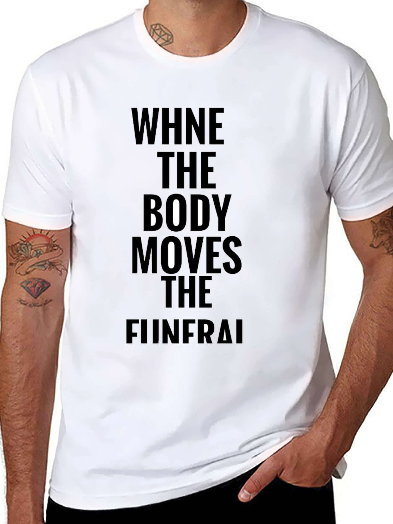 When the Body Moves Black T-Shirt
