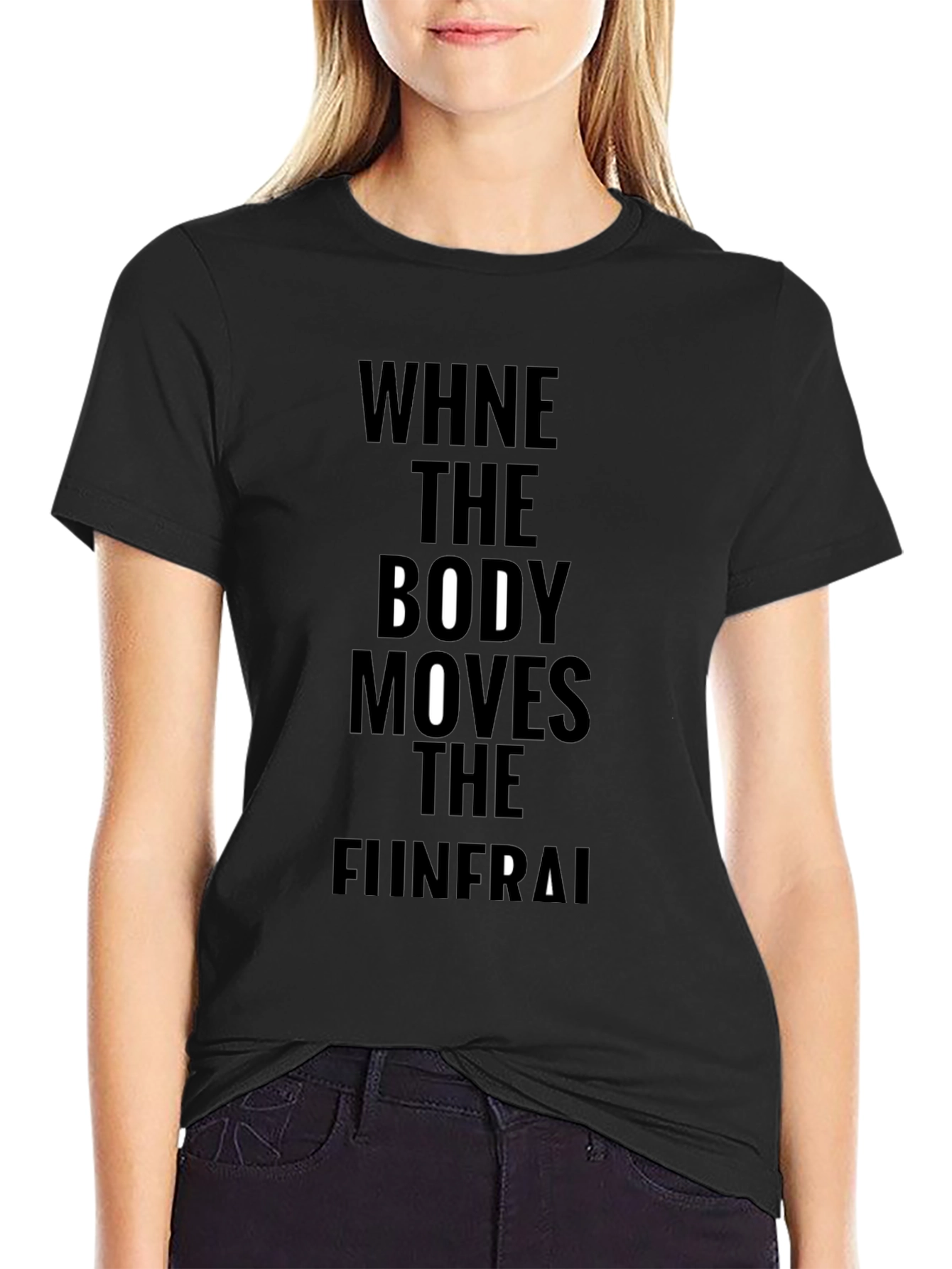 When the Body Moves Black T-Shirt