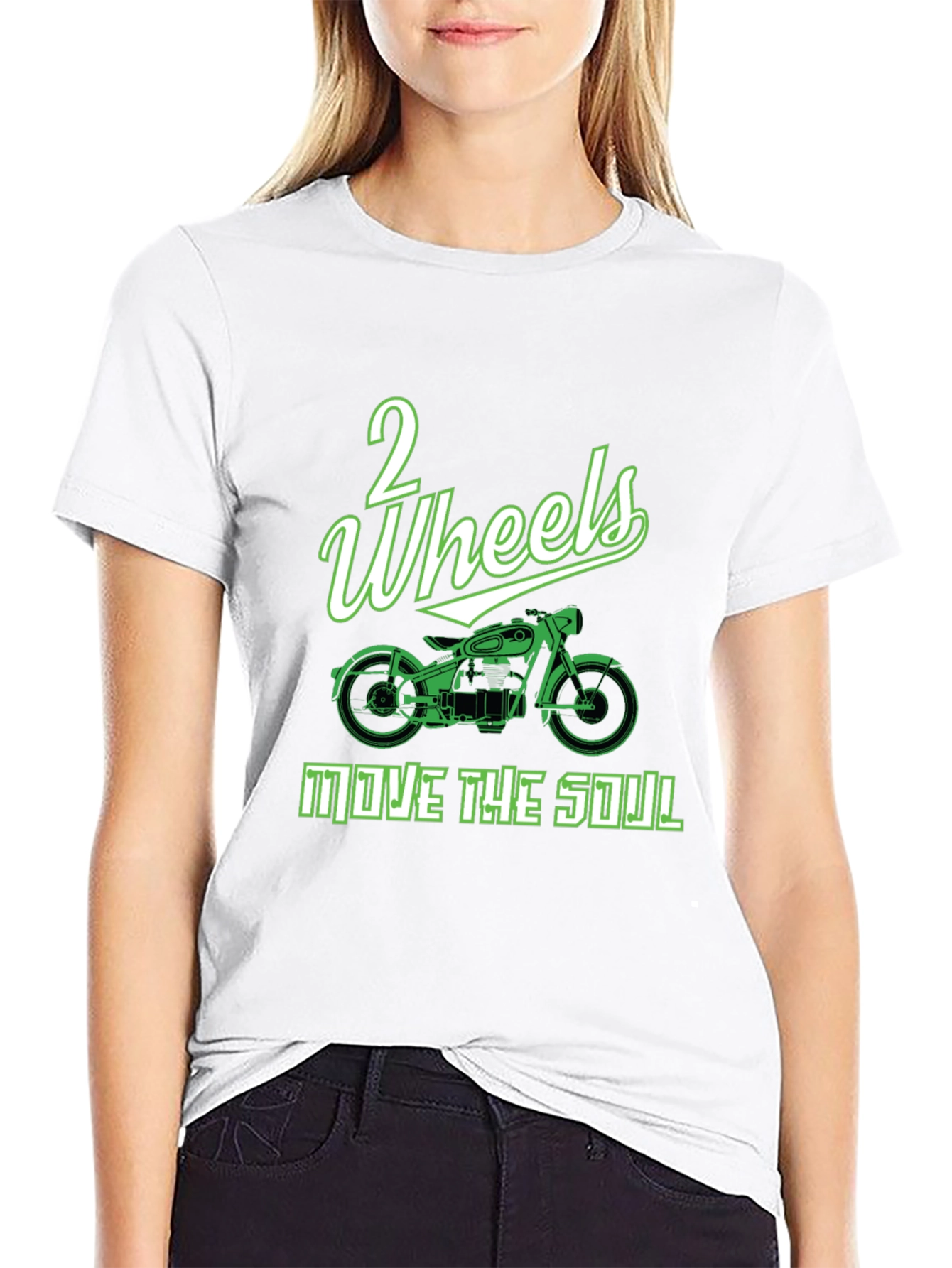 2 Wheels Move the Soul Graphic T-Shirt