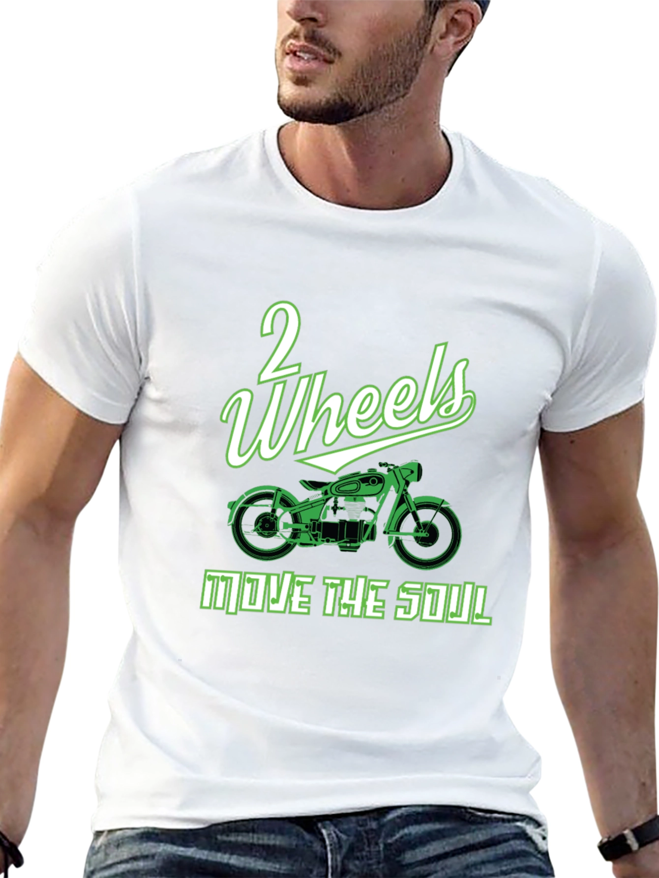 2 Wheels Move the Soul Graphic T-Shirt