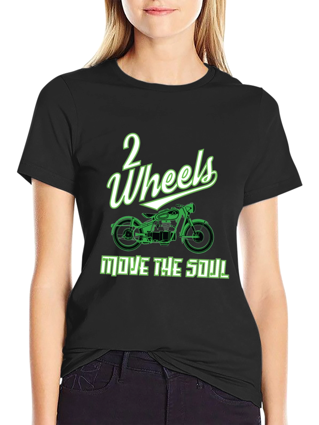 2 Wheels Move the Soul Graphic T-Shirt