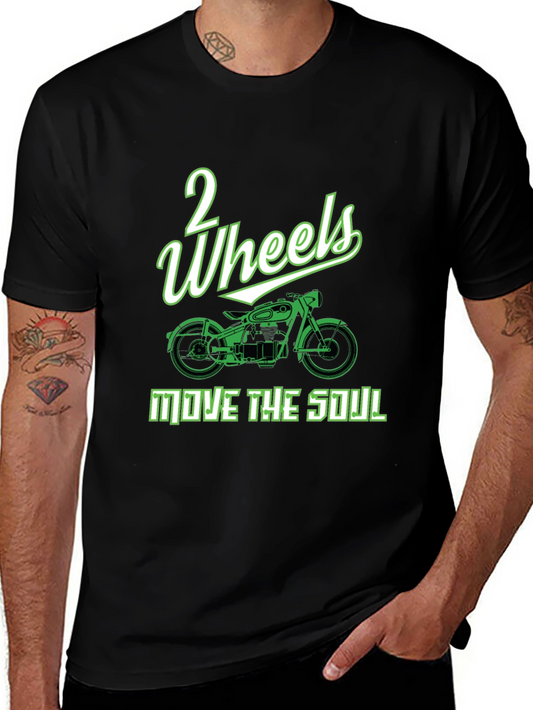 2 Wheels Move the Soul Graphic T-Shirt