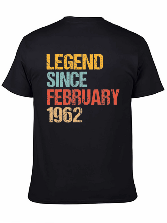 Legend Since February 1962 - Retro Birthday T-Shirt