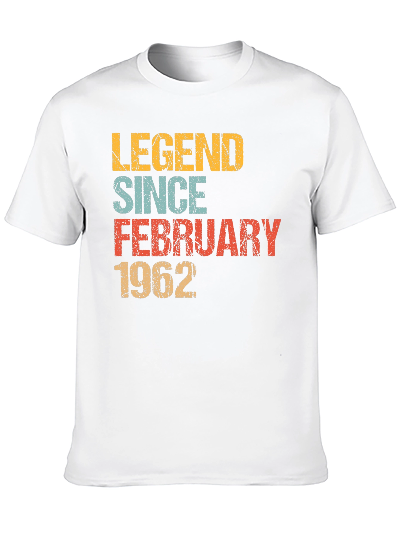 Legend Since February 1962 - Retro Birthday T-Shirt