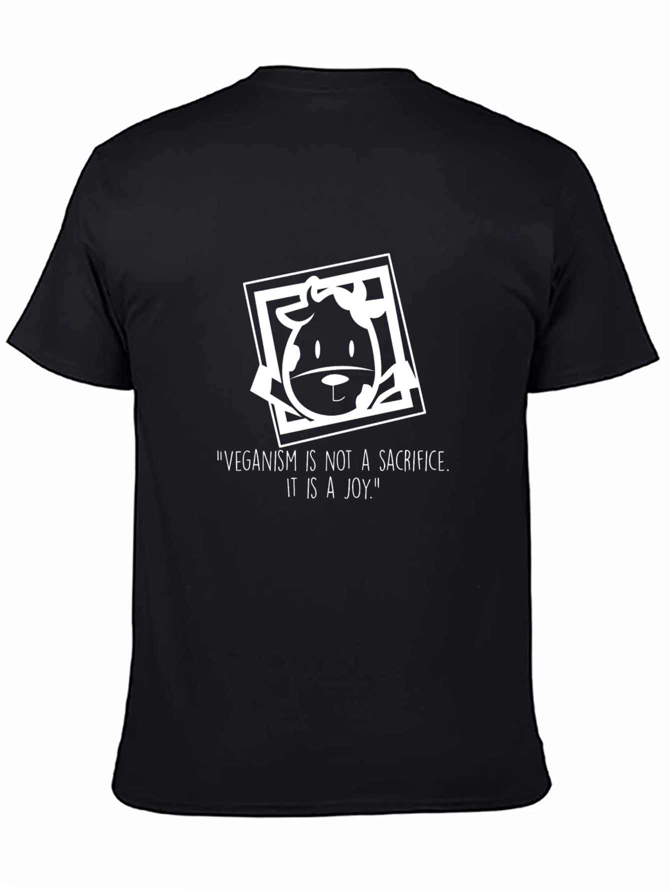 Vegan Joy Tee - Black Graphic T-Shirt