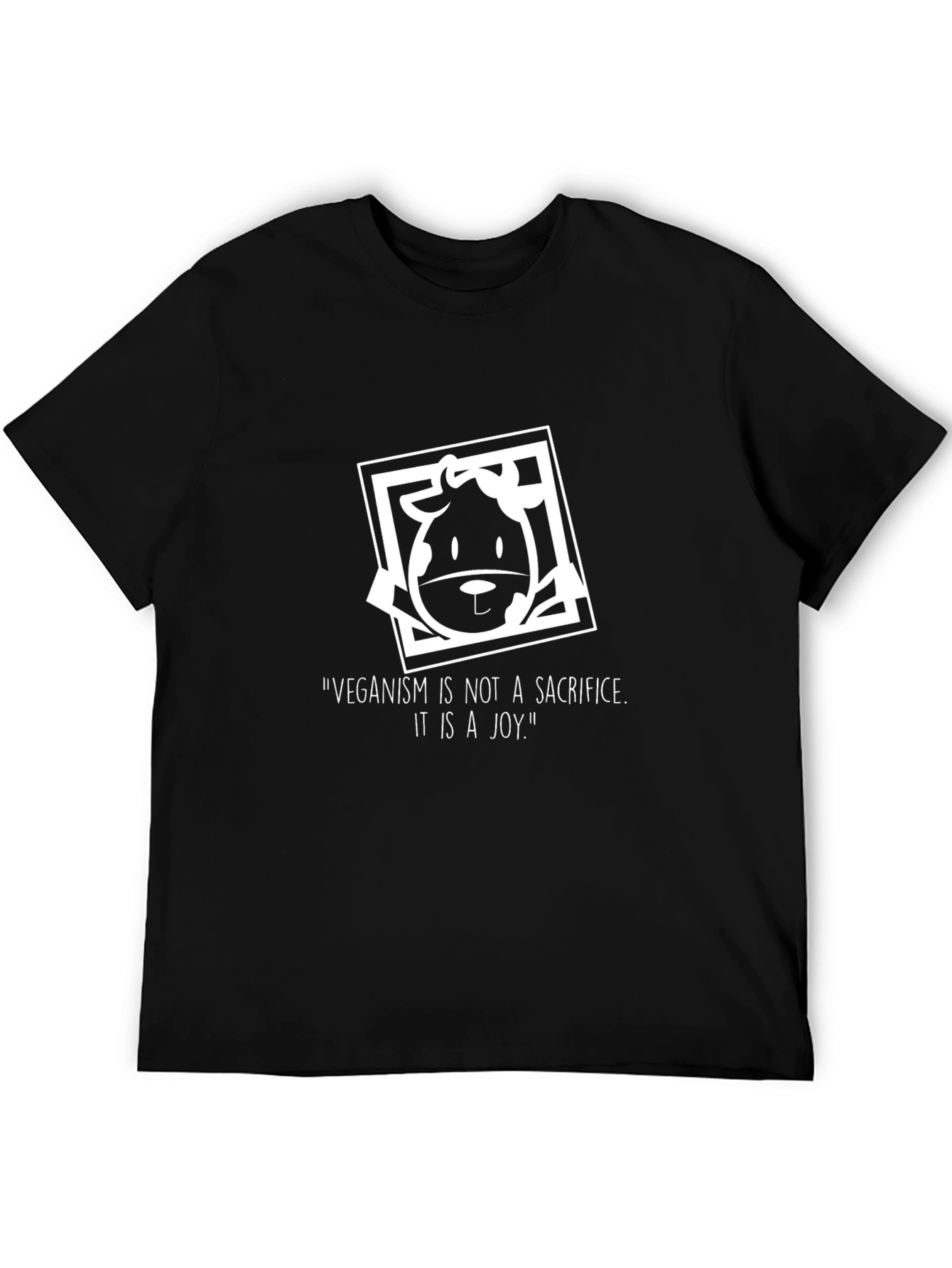 Vegan Joy Tee - Black Graphic T-Shirt