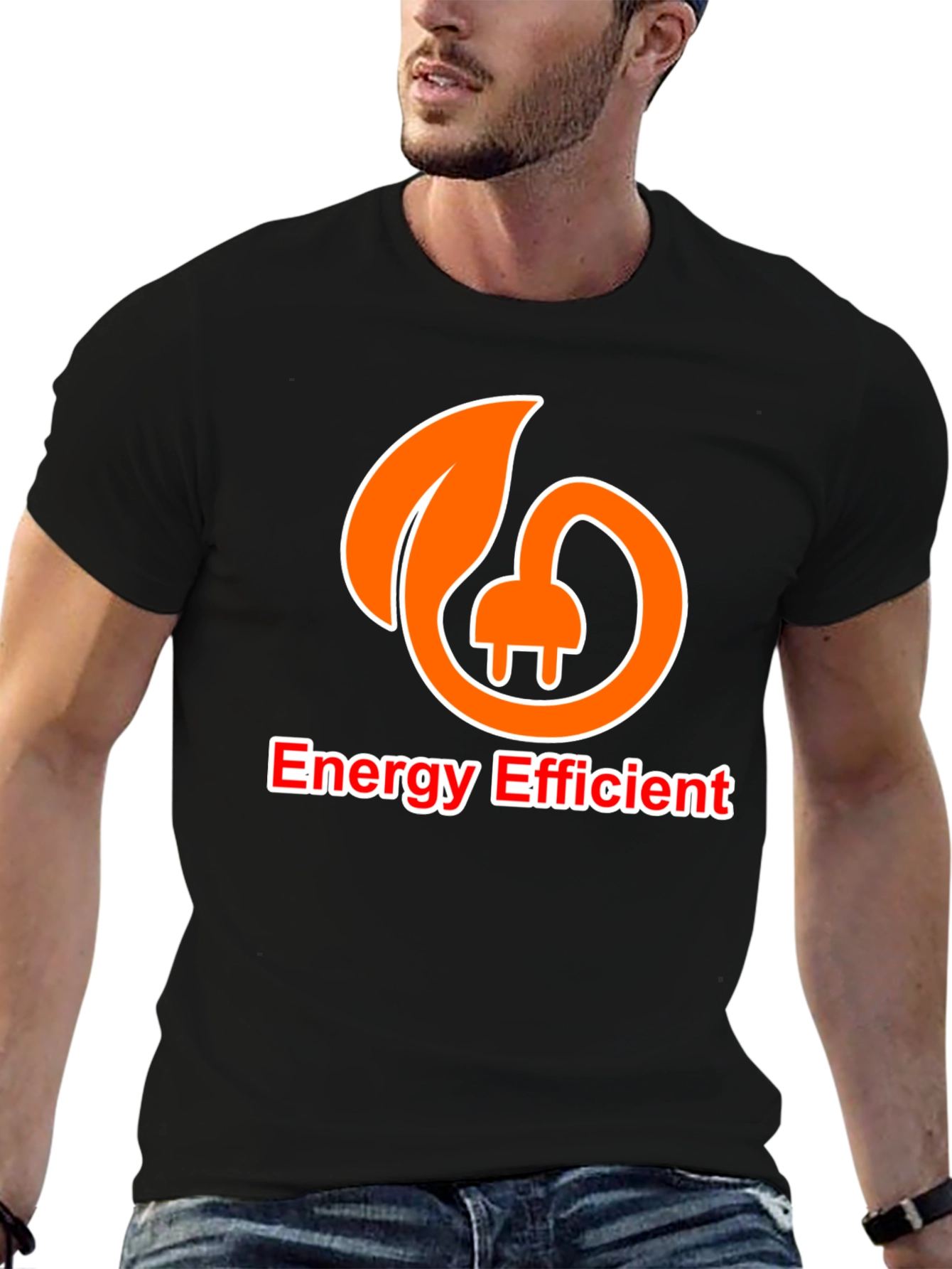 Energy Efficient Black T-Shirt