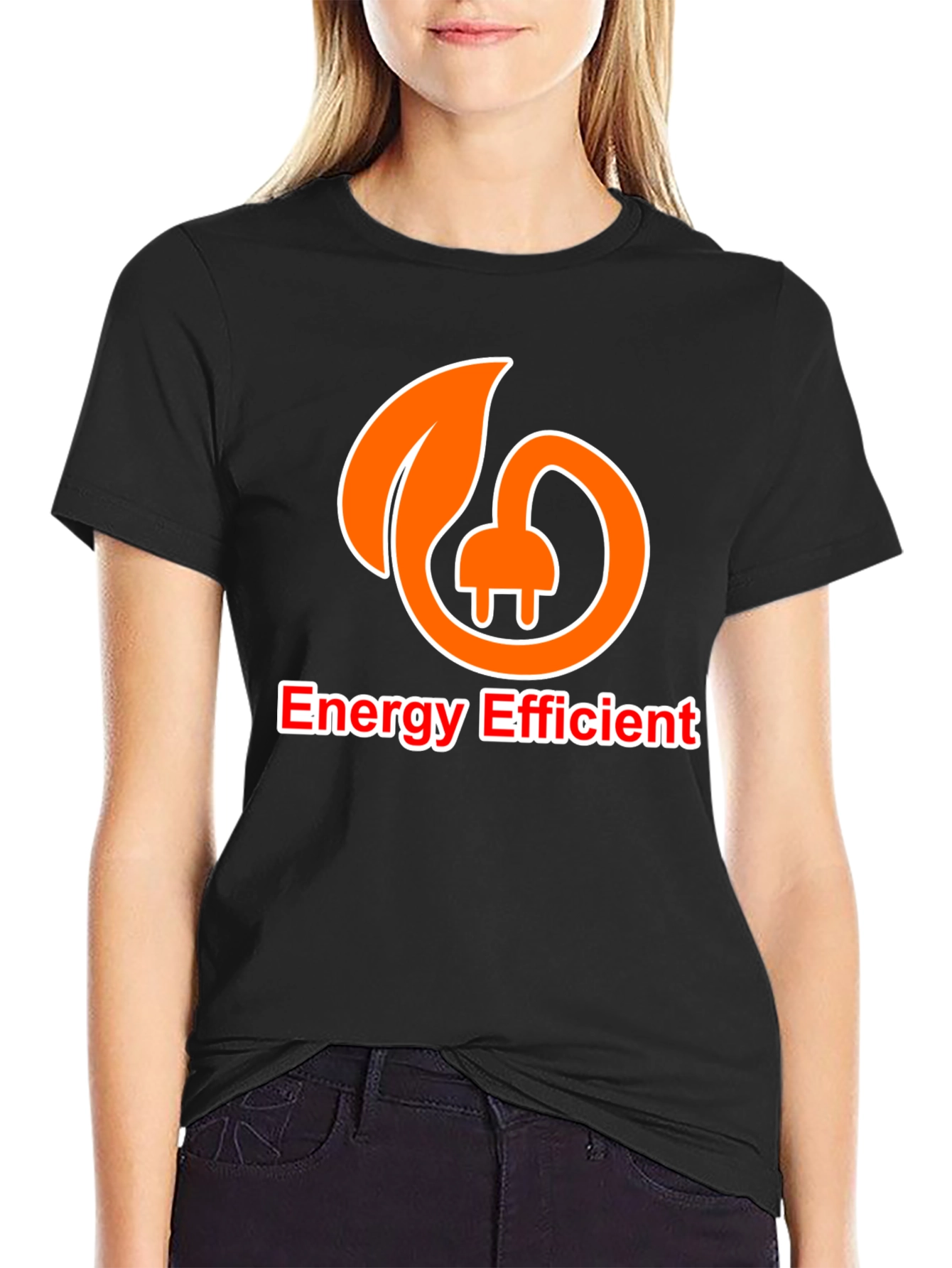 Energy Efficient Black T-Shirt