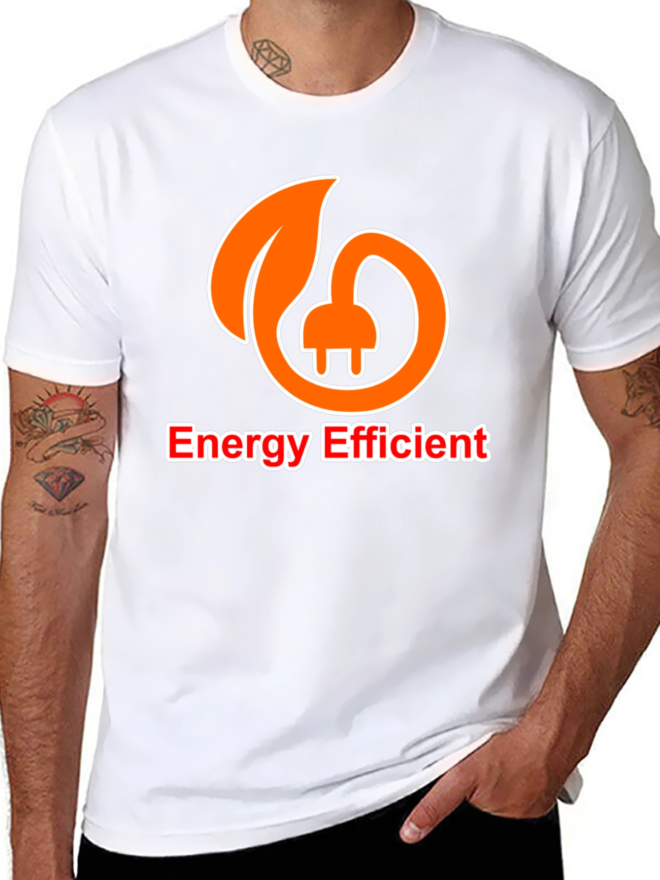 Energy Efficient Black T-Shirt