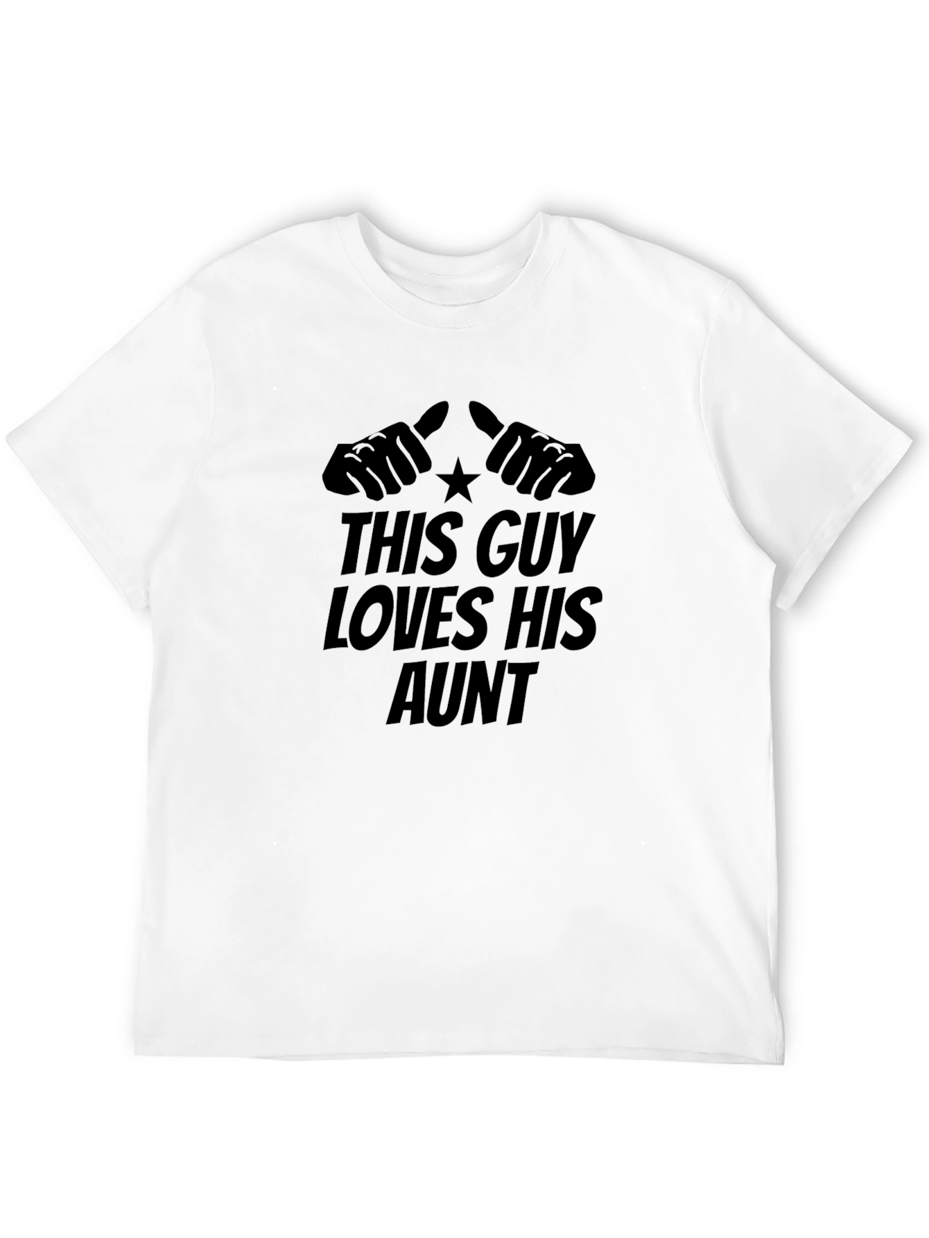This Guy Loves His Aunt Novelty T-Shirt