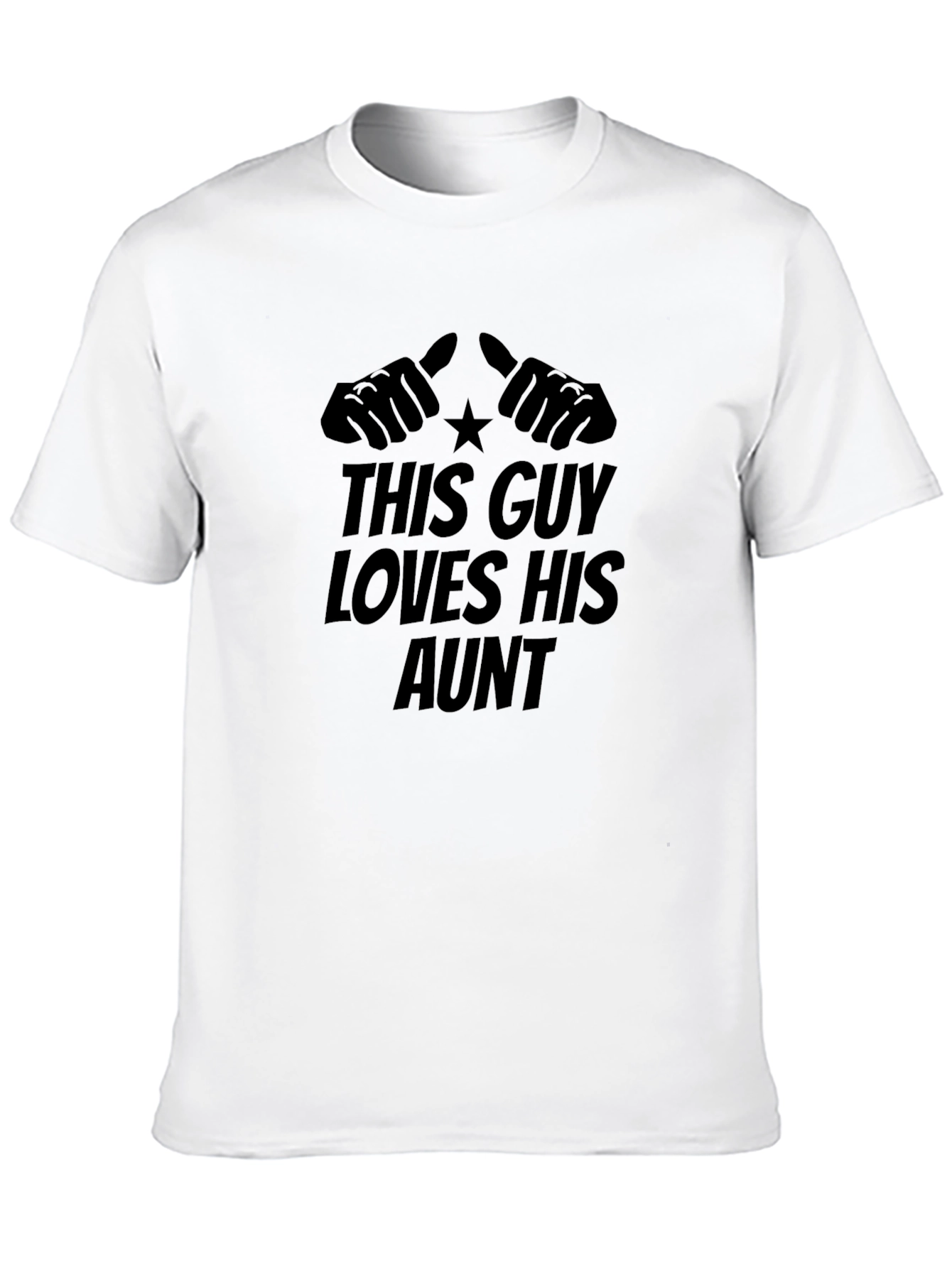 This Guy Loves His Aunt Novelty T-Shirt