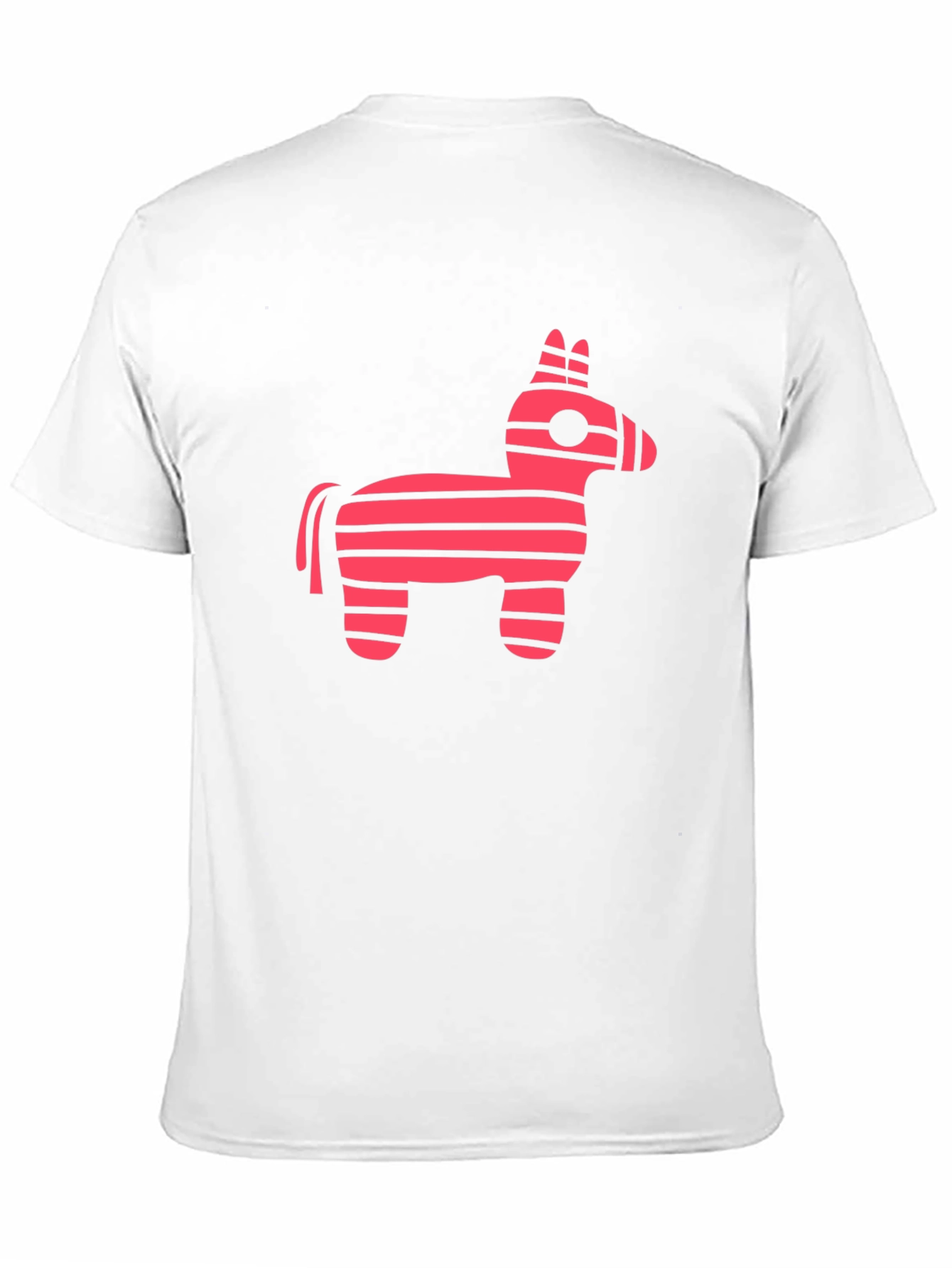 Pink Striped Donkey Piñata Graphic Tee - Black