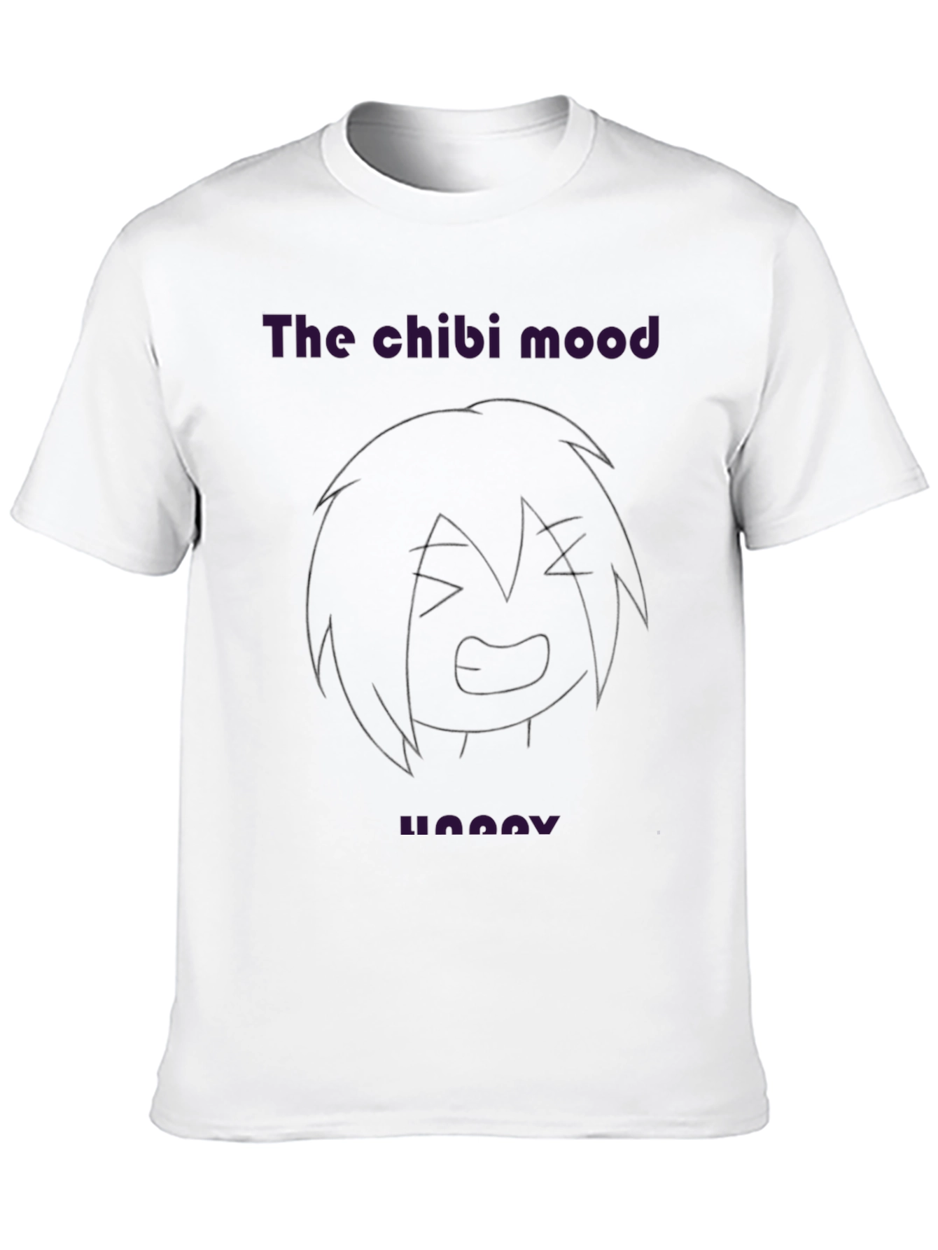 The Chibi Mood Groovy Black T-Shirt