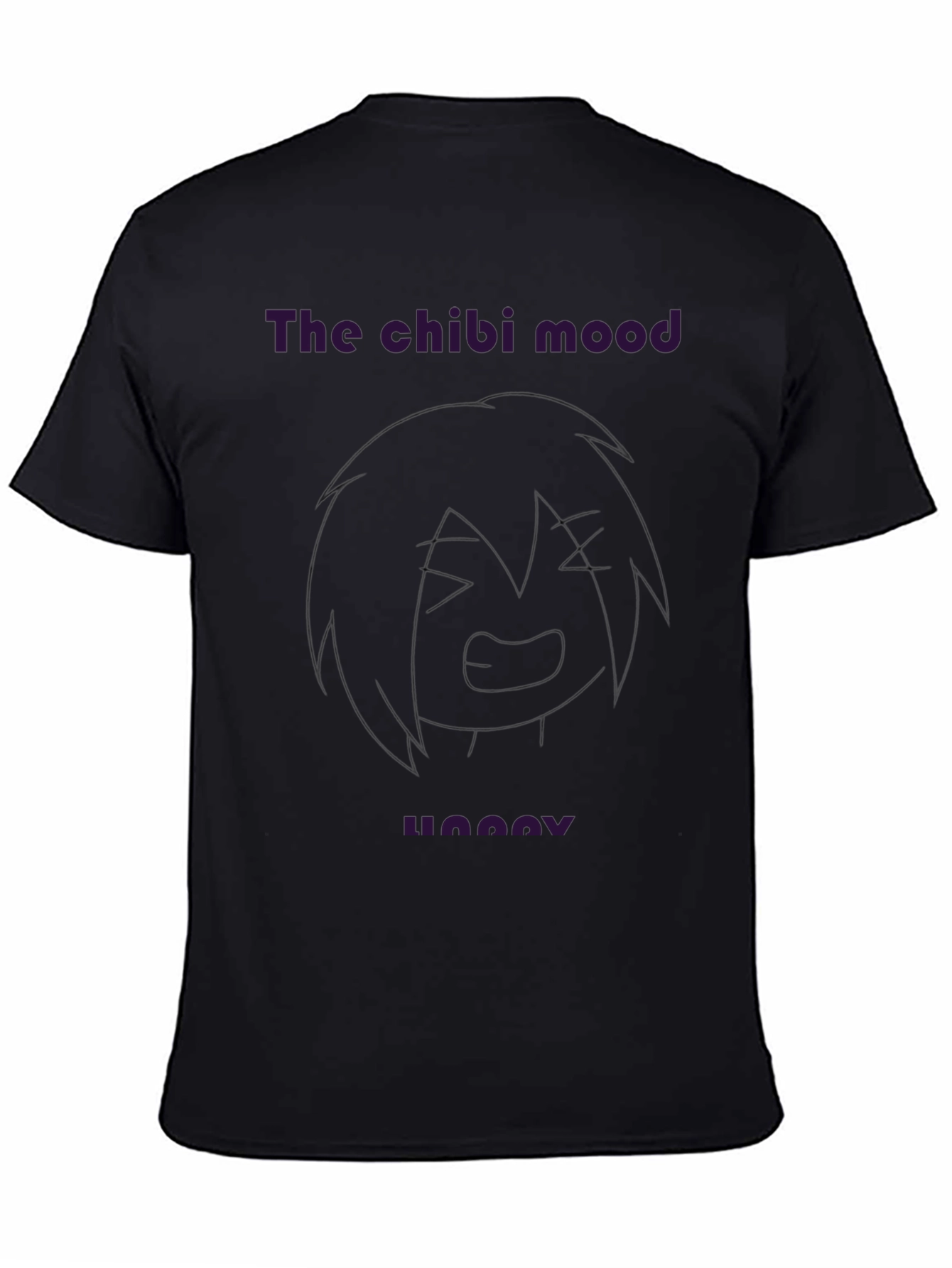 The Chibi Mood Groovy Black T-Shirt
