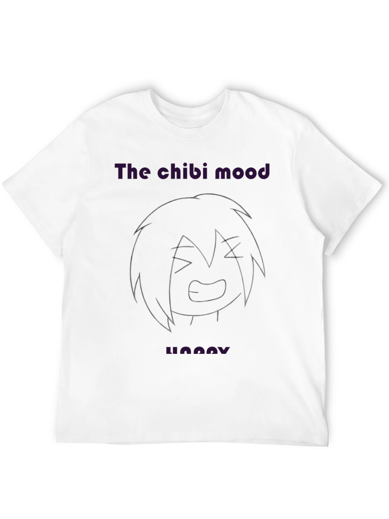 The Chibi Mood Groovy Black T-Shirt