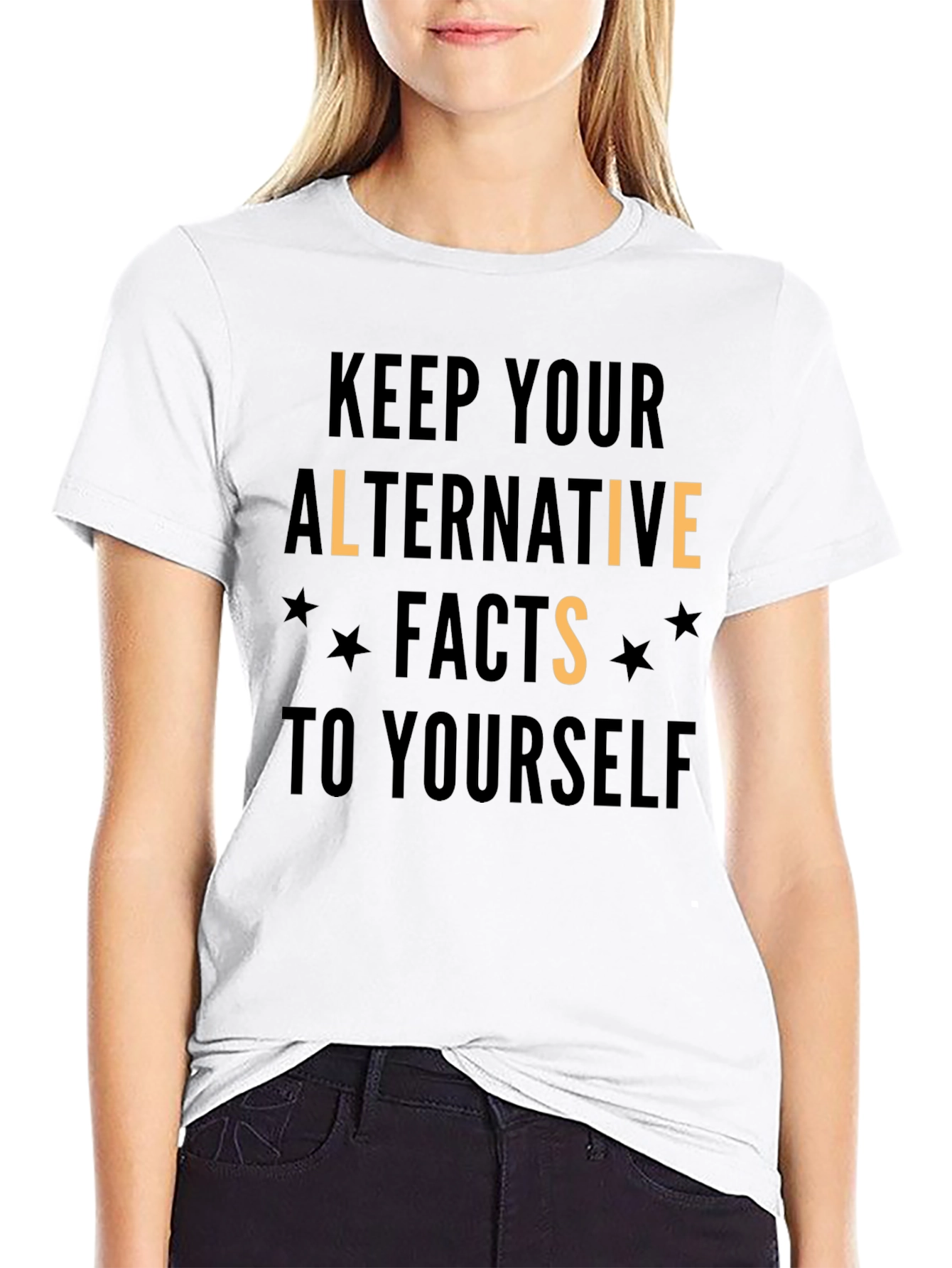 Alternative Facts Graphic Tee - Black