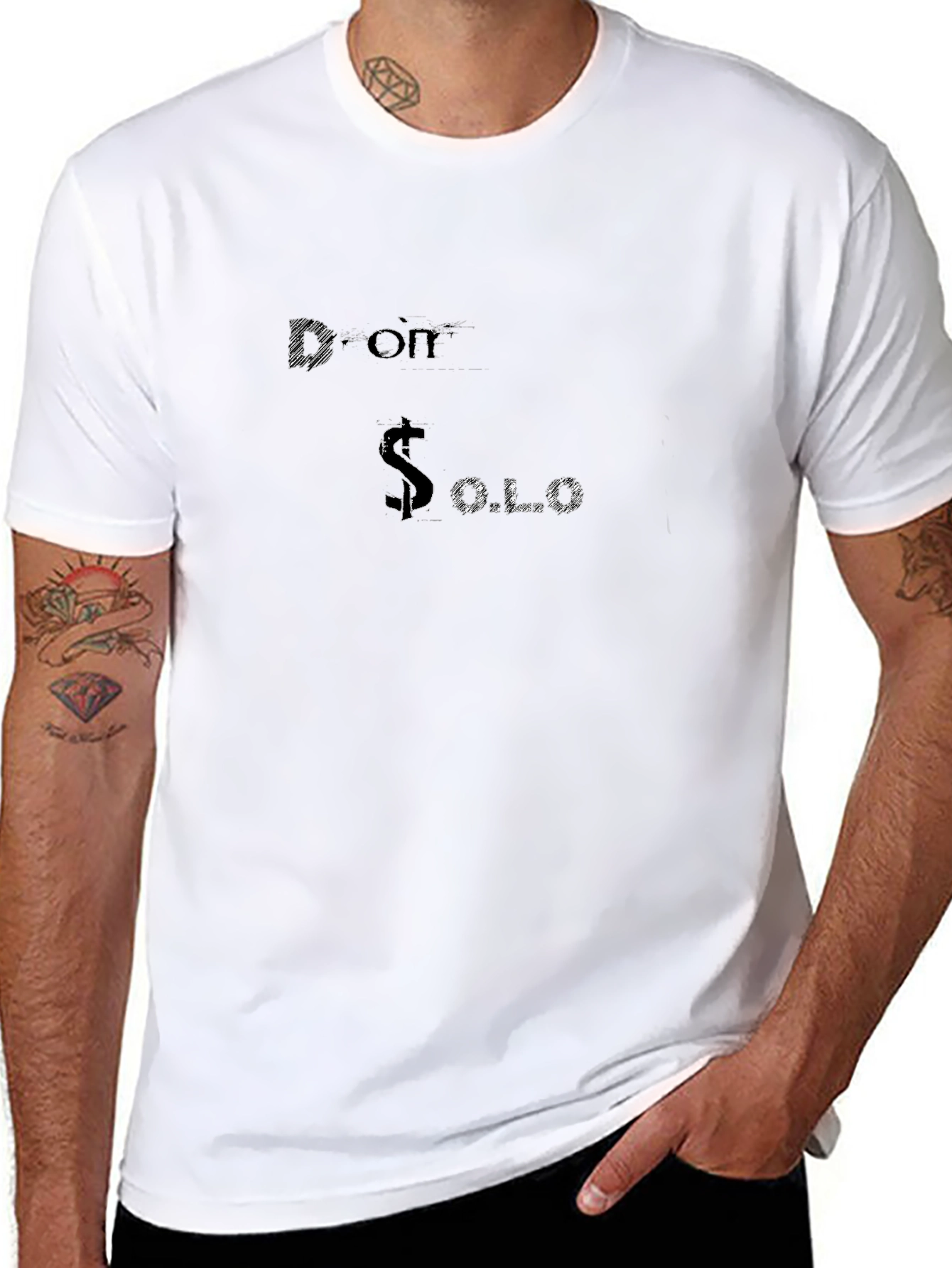 Don Solo Black Graphic T-Shirt