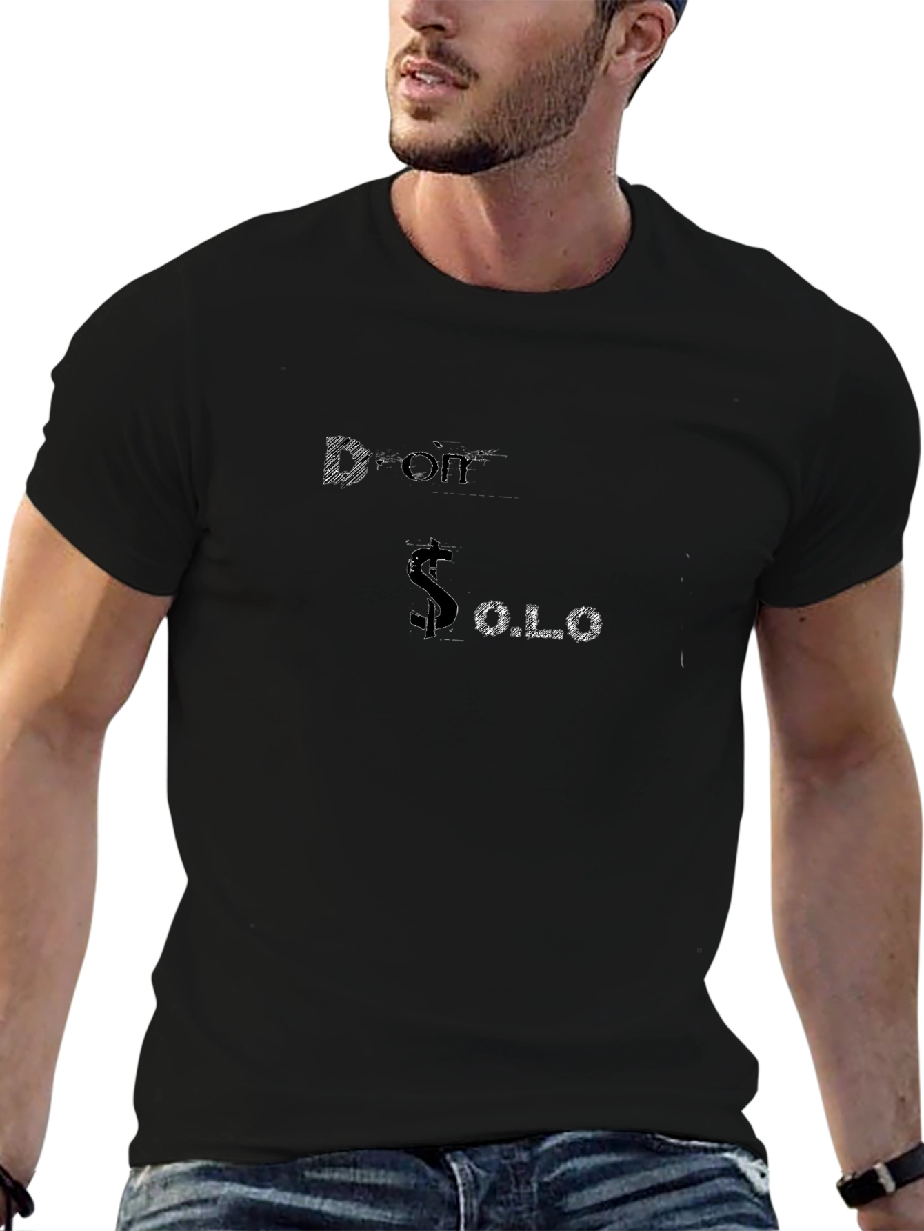Don Solo Black Graphic T-Shirt