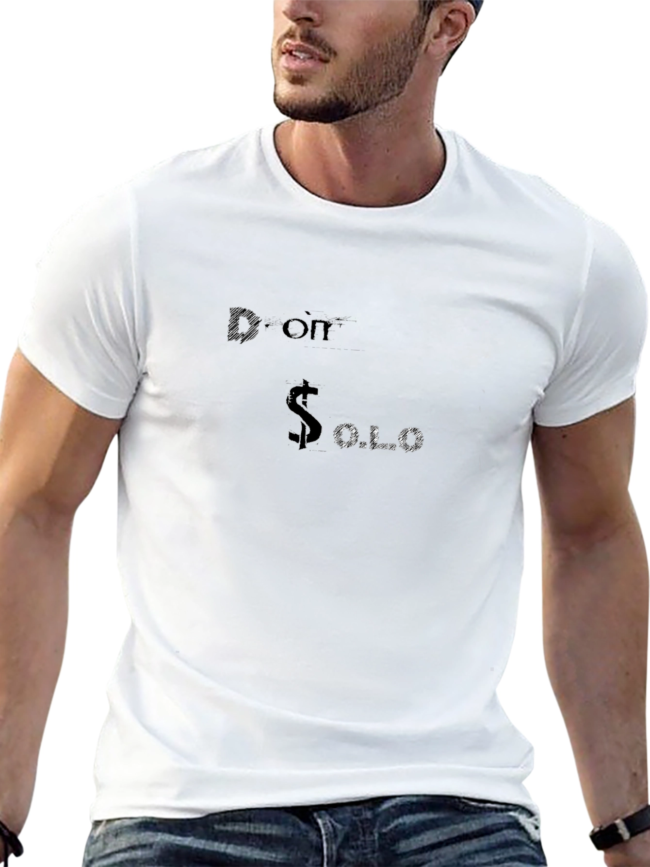 Don Solo Black Graphic T-Shirt