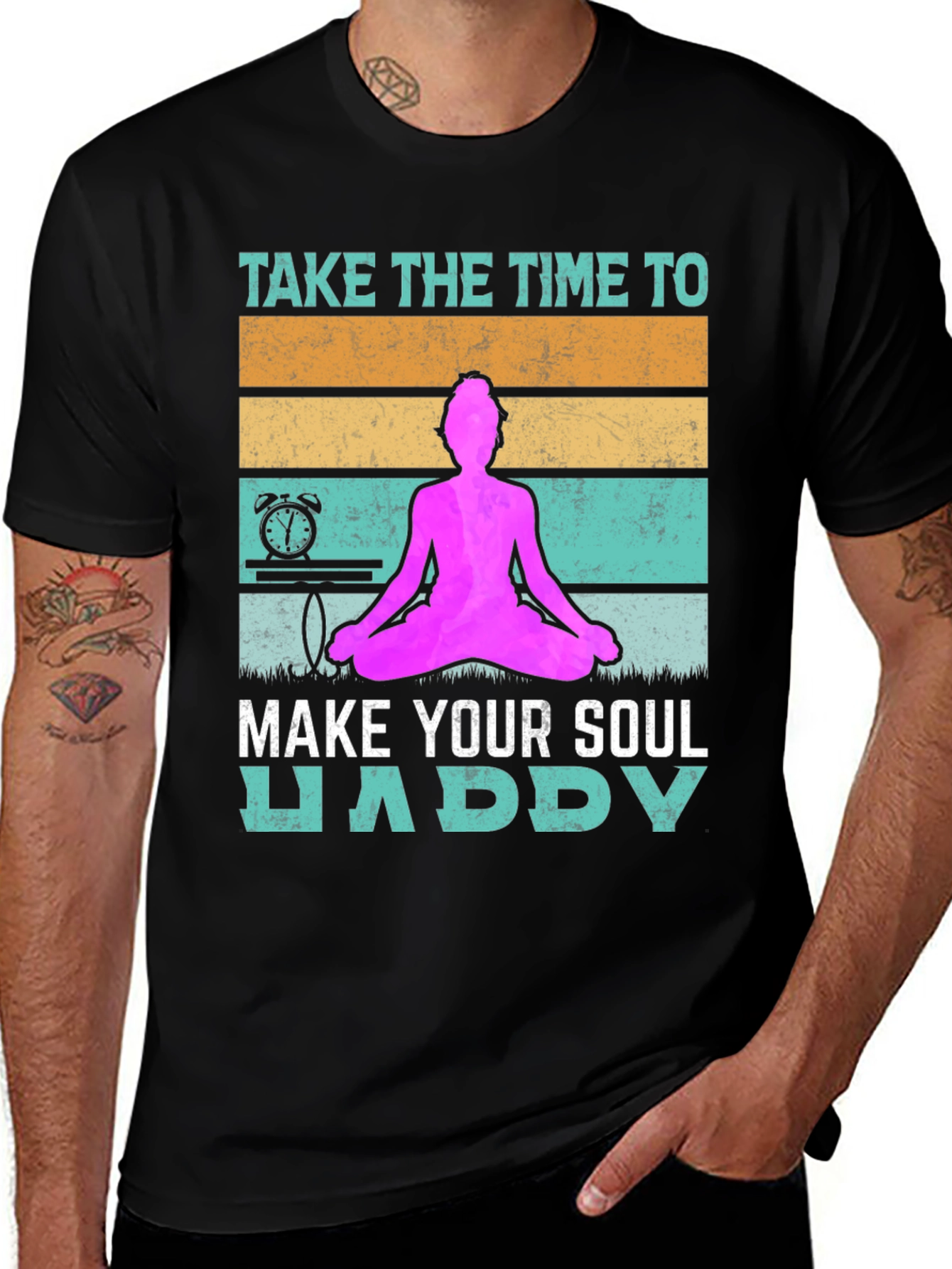 Soul Happy Yoga Tee - Meditate in Style!
