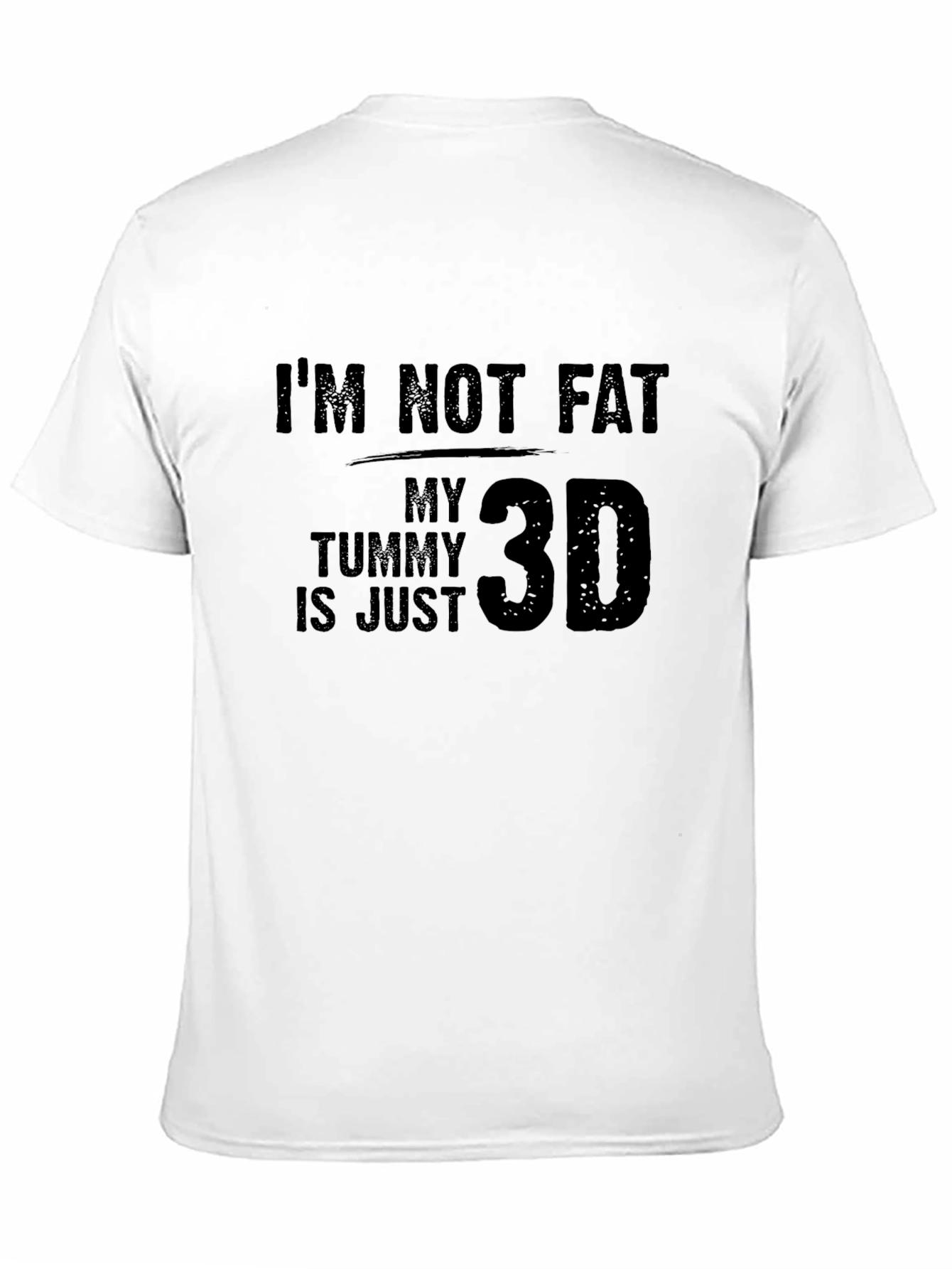 Funny Tummy 3D Mens T-Shirt