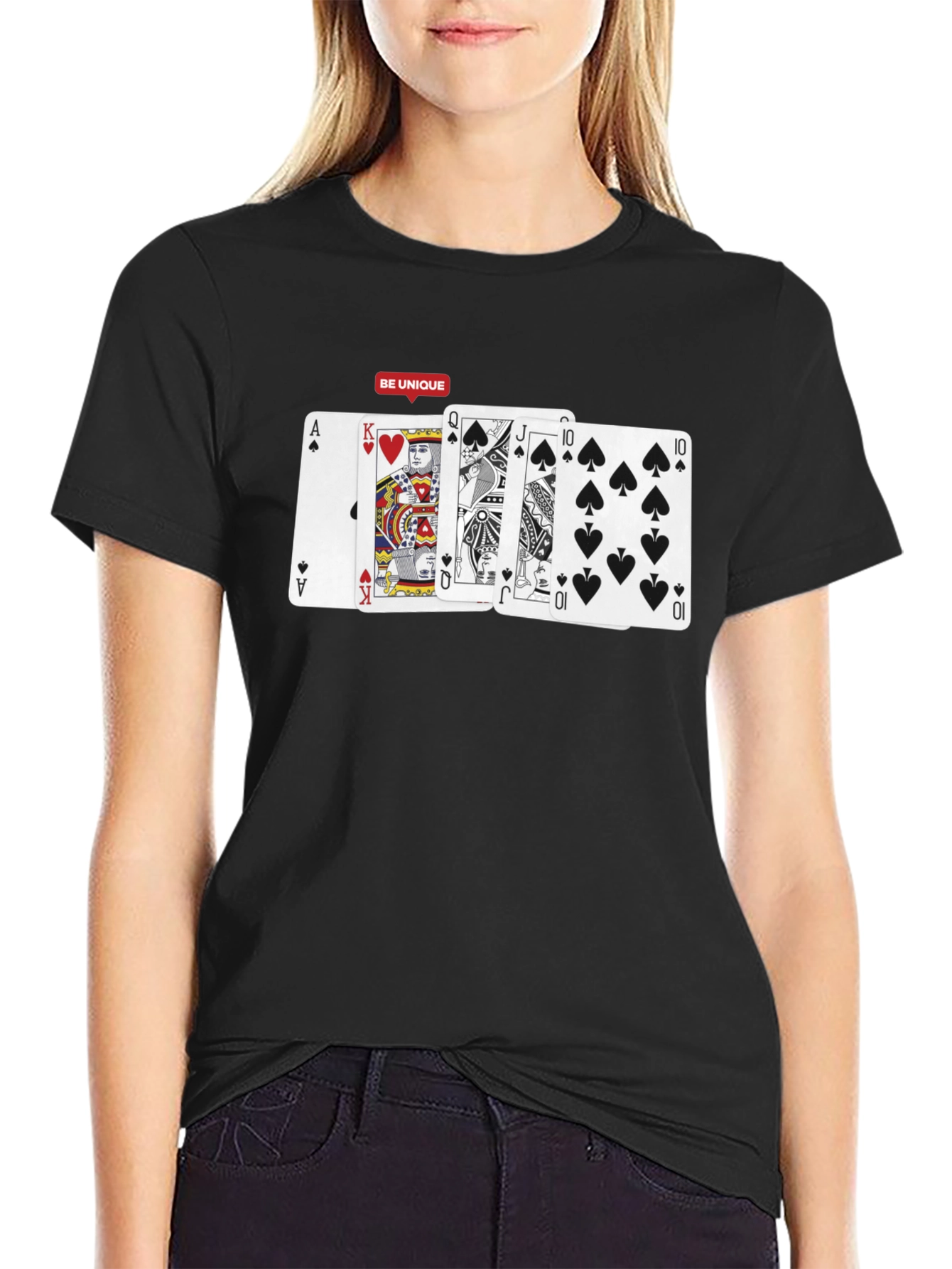 Poker Hand T-Shirt: Be Unique Card Design