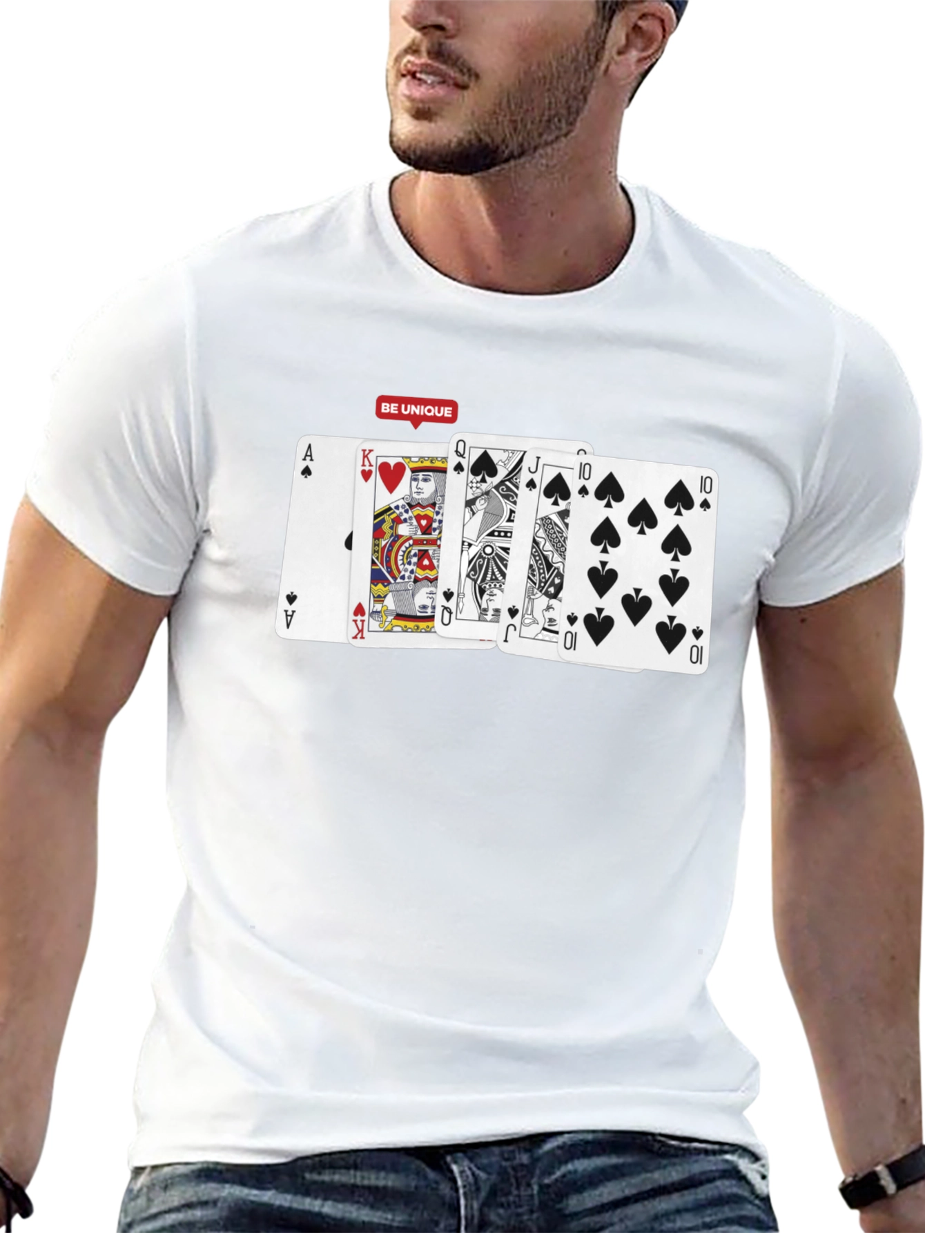 Poker Hand T-Shirt: Be Unique Card Design