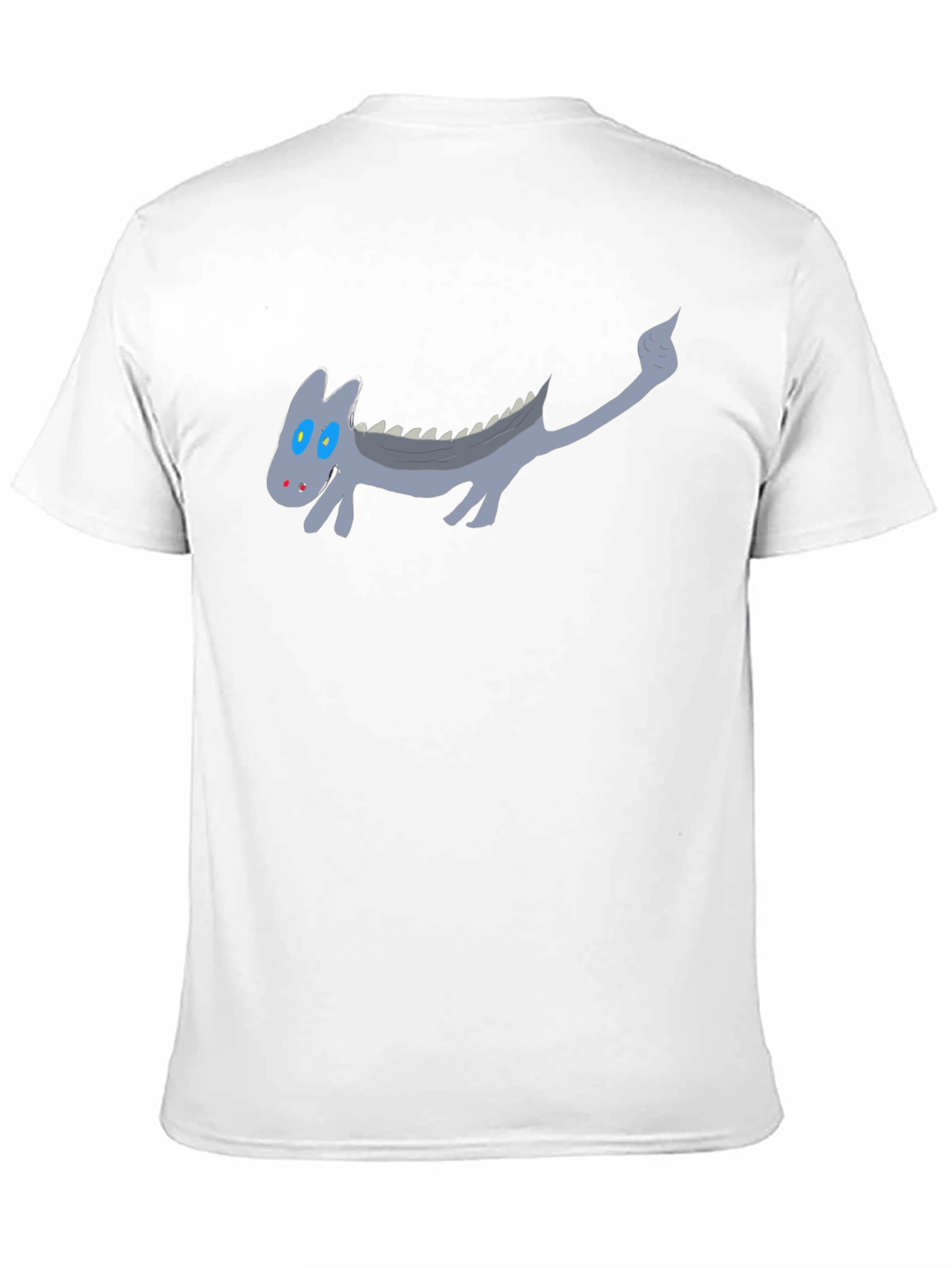 Cartoon Dragon Graphic Black T-Shirt