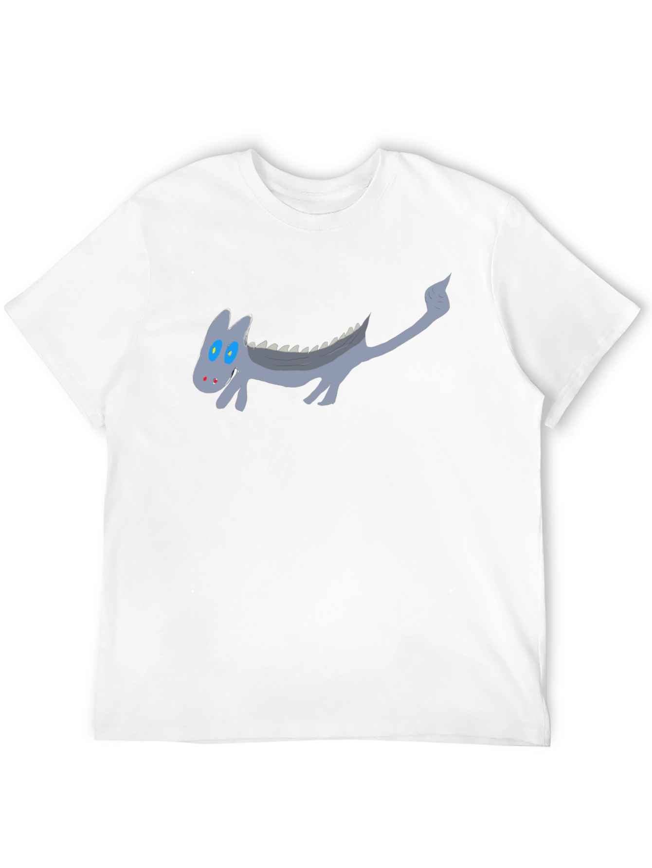 Cartoon Dragon Graphic Black T-Shirt