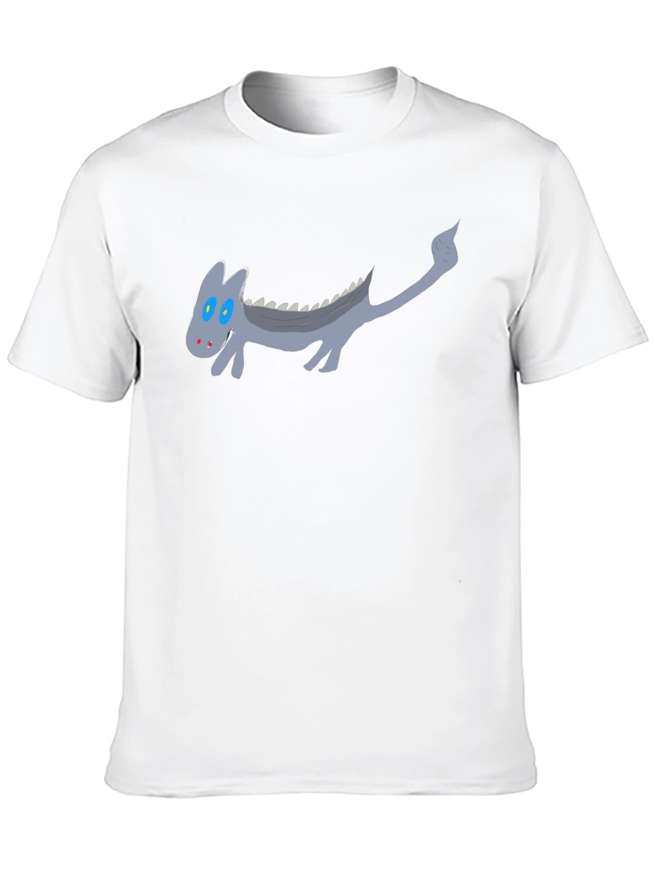 Cartoon Dragon Graphic Black T-Shirt