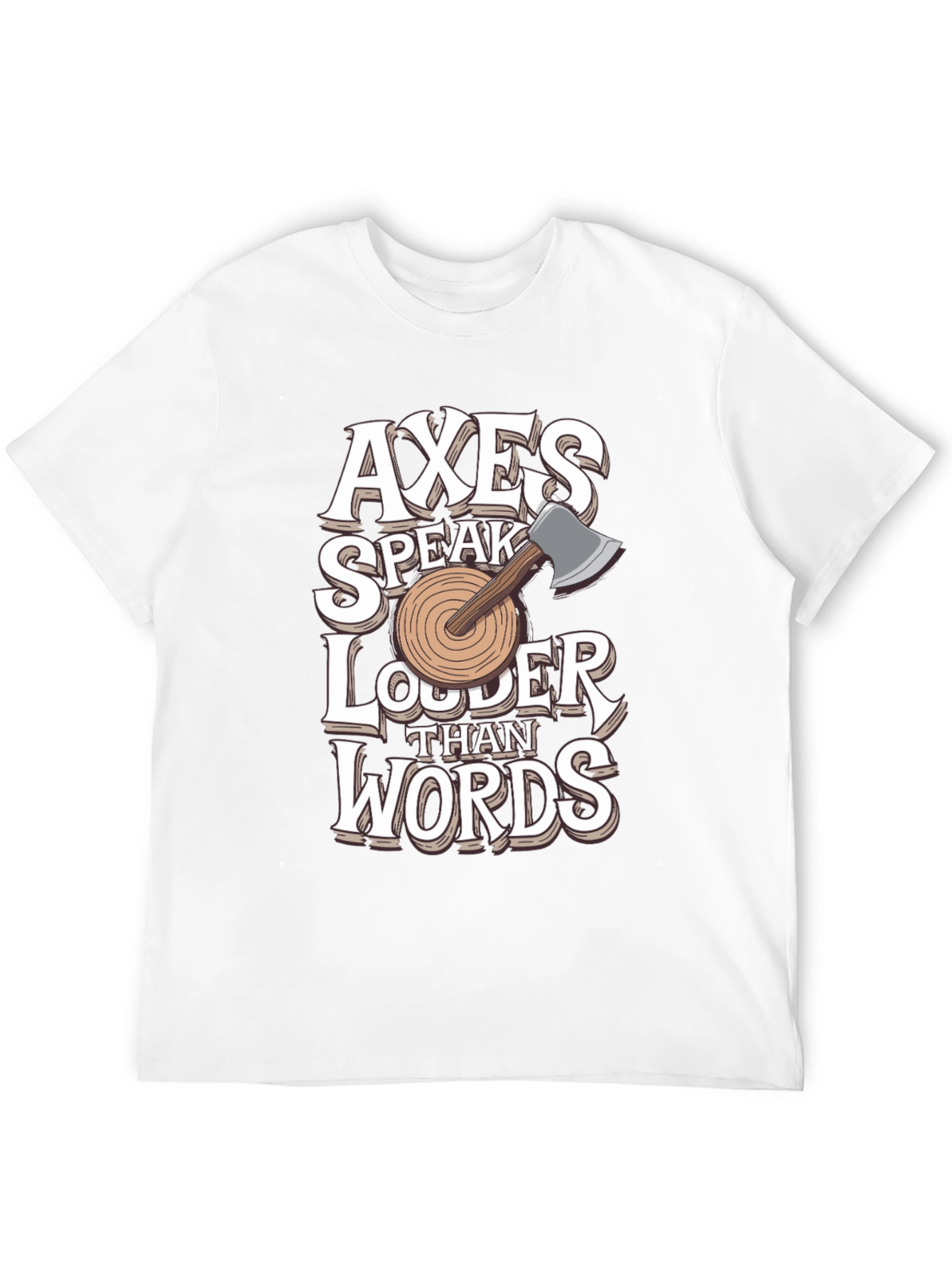 Axes Speak Louder Than Words Graphic Tee