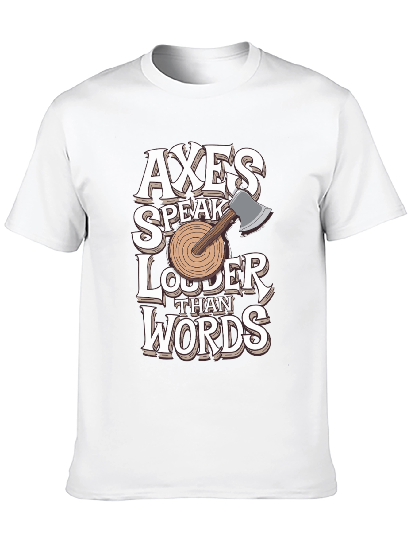 Axes Speak Louder Than Words Graphic Tee