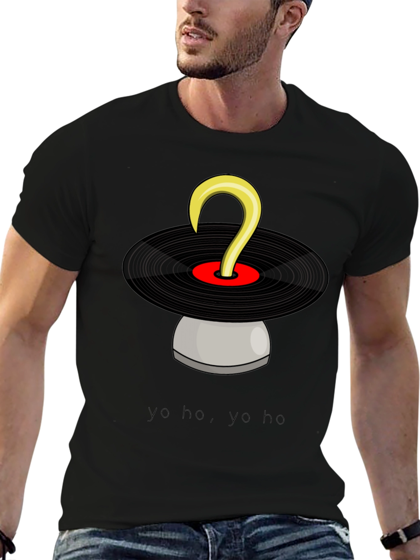 Pirate DJ T-Shirt: Yo Ho Yo Ho & Vinyl