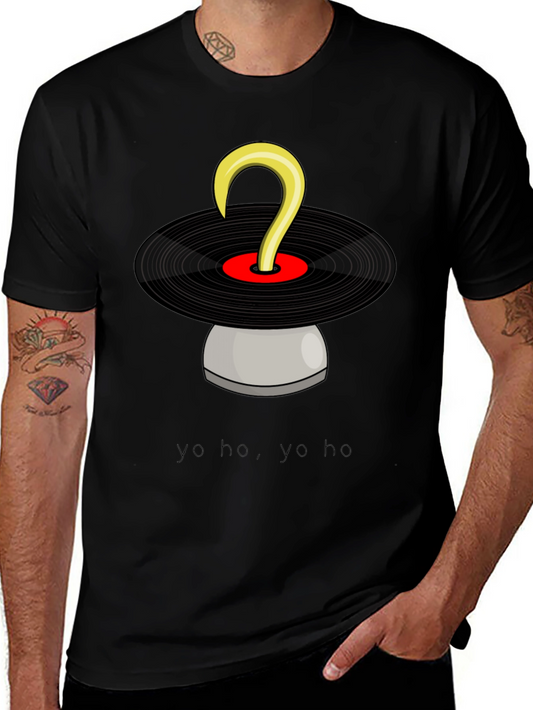 Pirate DJ T-Shirt: Yo Ho Yo Ho & Vinyl