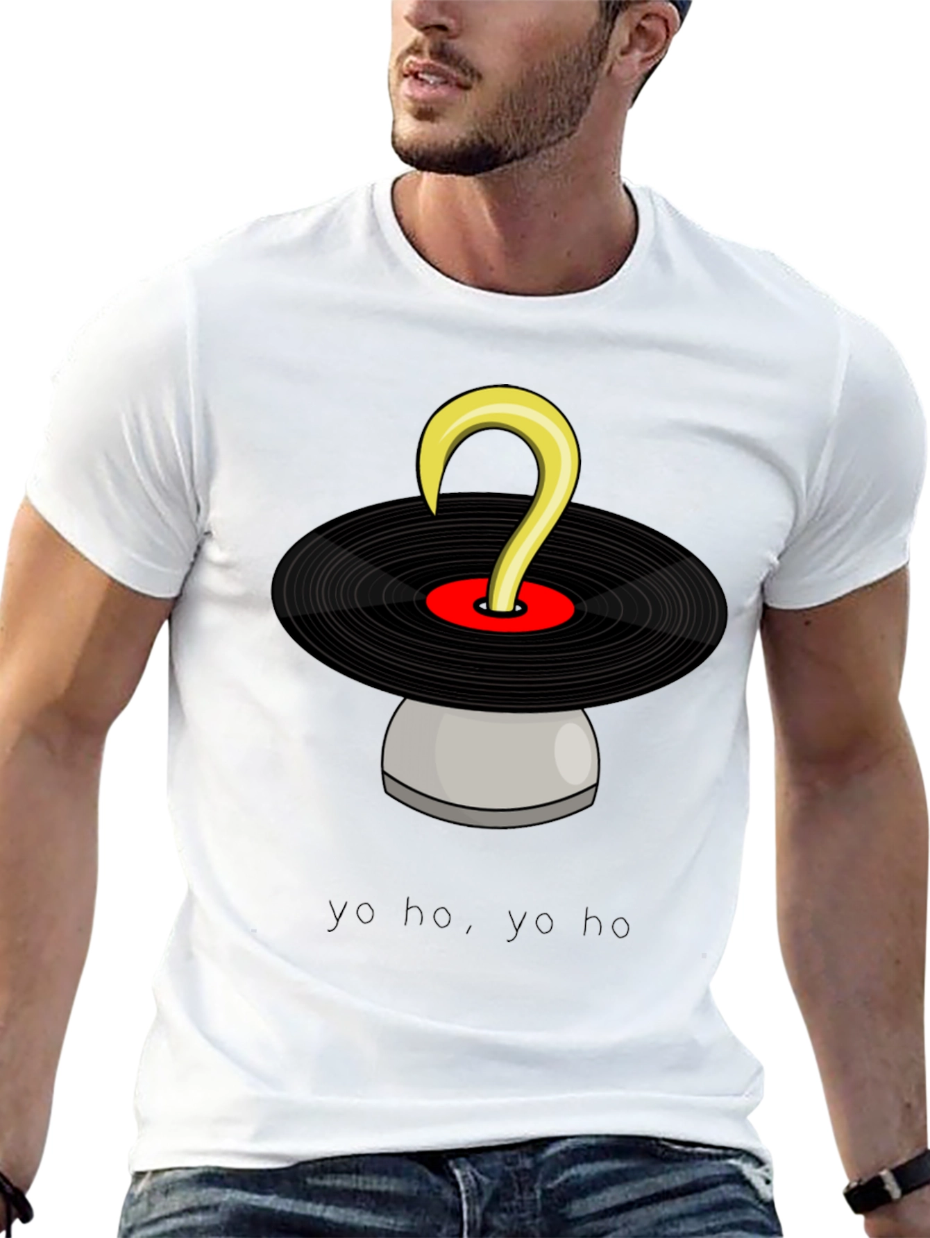 Pirate DJ T-Shirt: Yo Ho Yo Ho & Vinyl