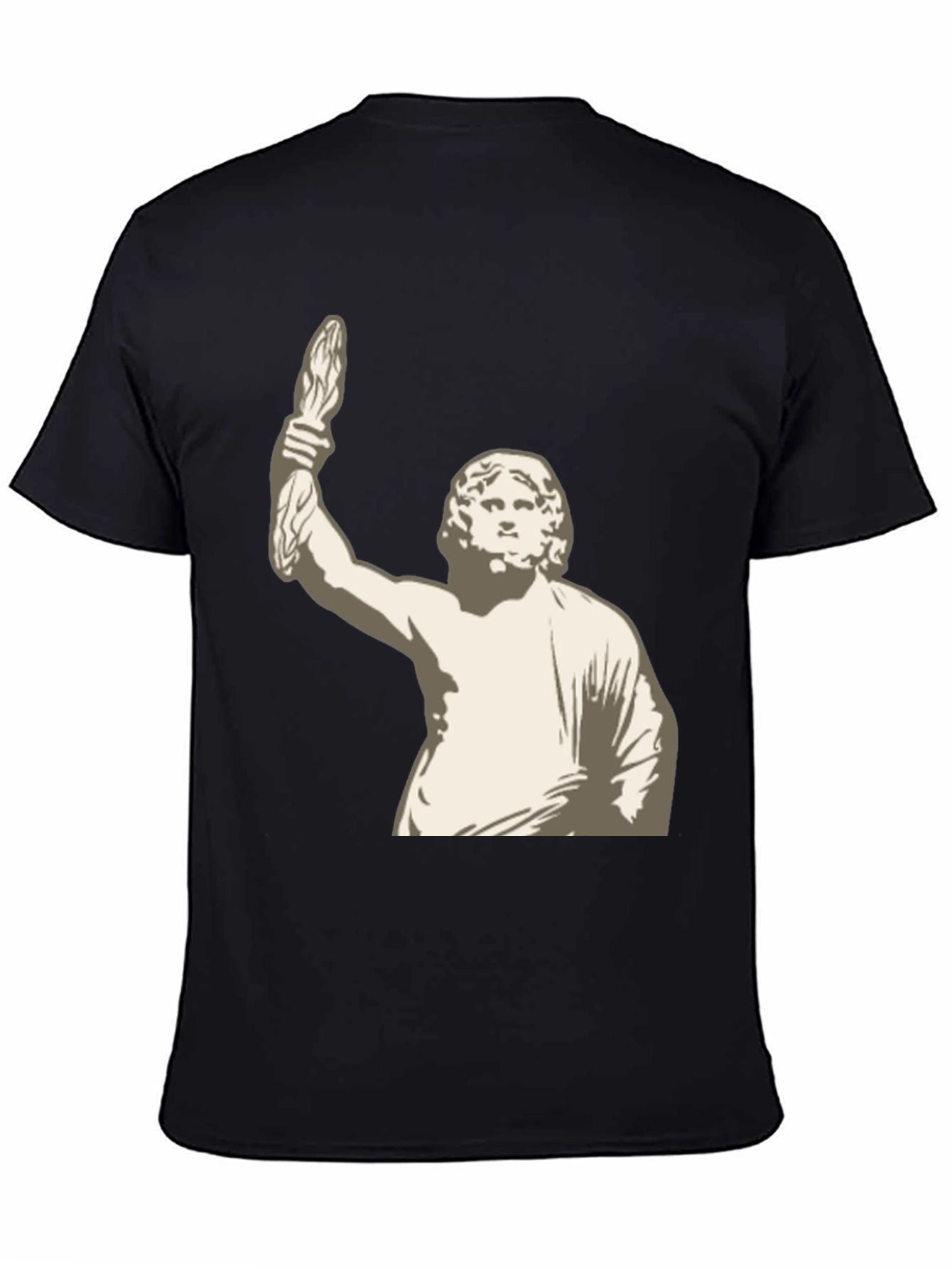 Statue Graphic Black T-Shirt