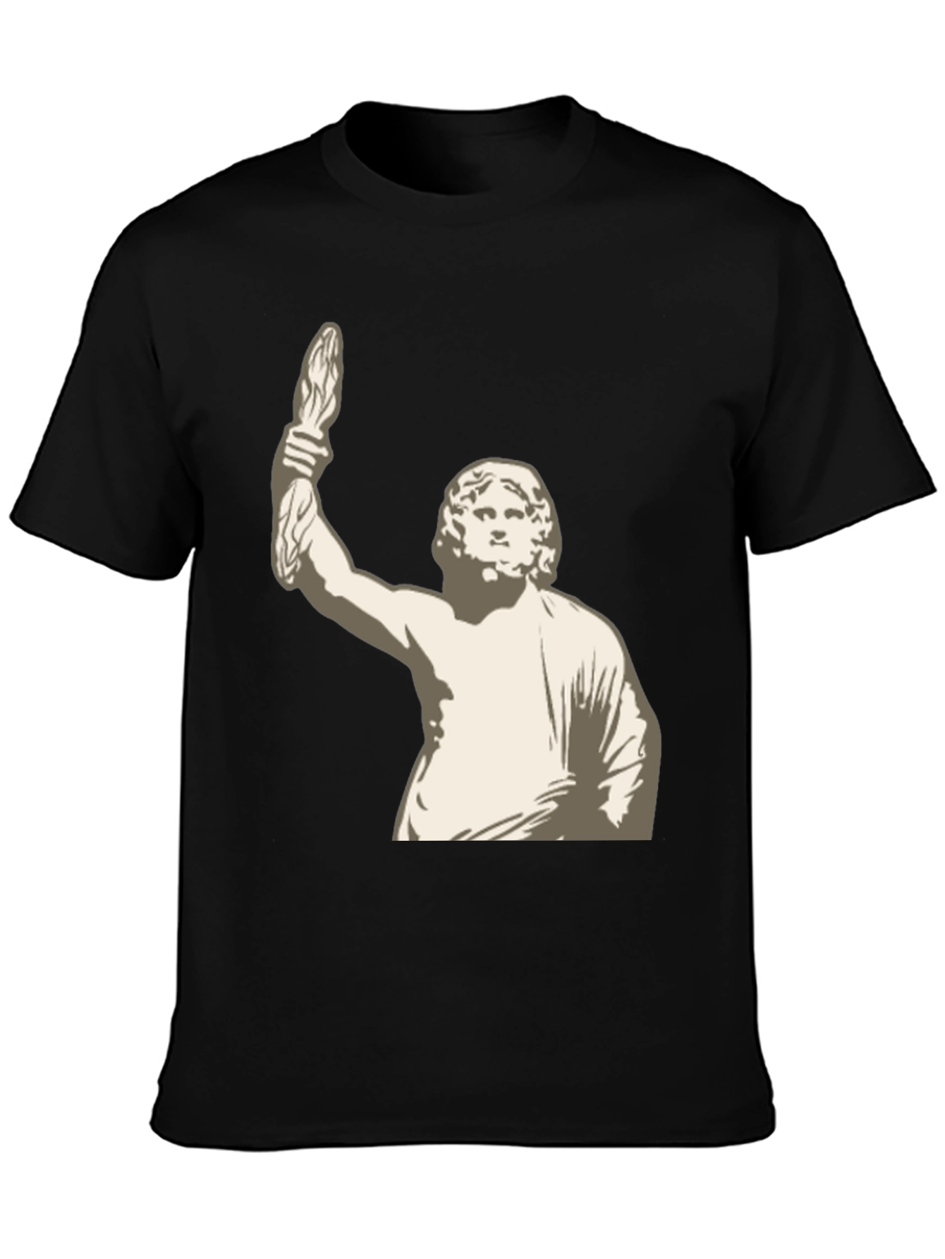Statue Graphic Black T-Shirt