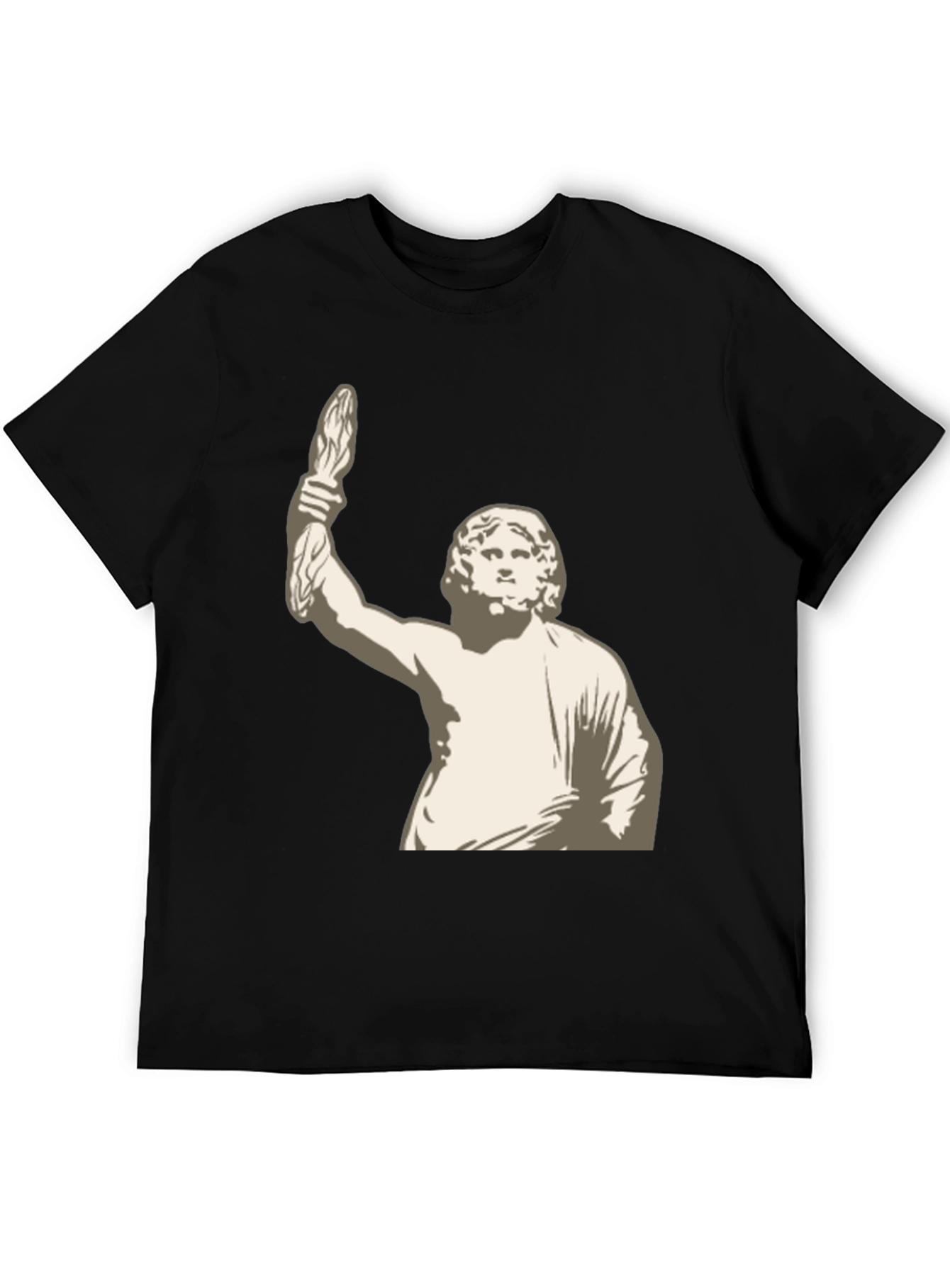 Statue Graphic Black T-Shirt