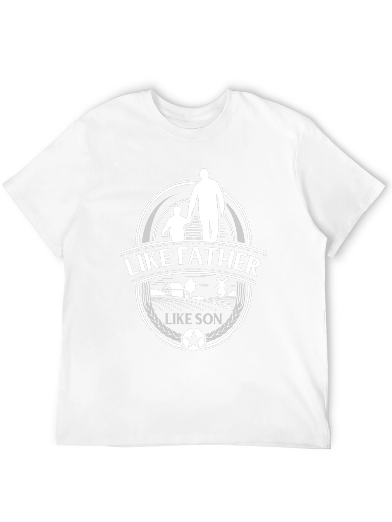 Like Father Like Son Graphic T-Shirt - Black
