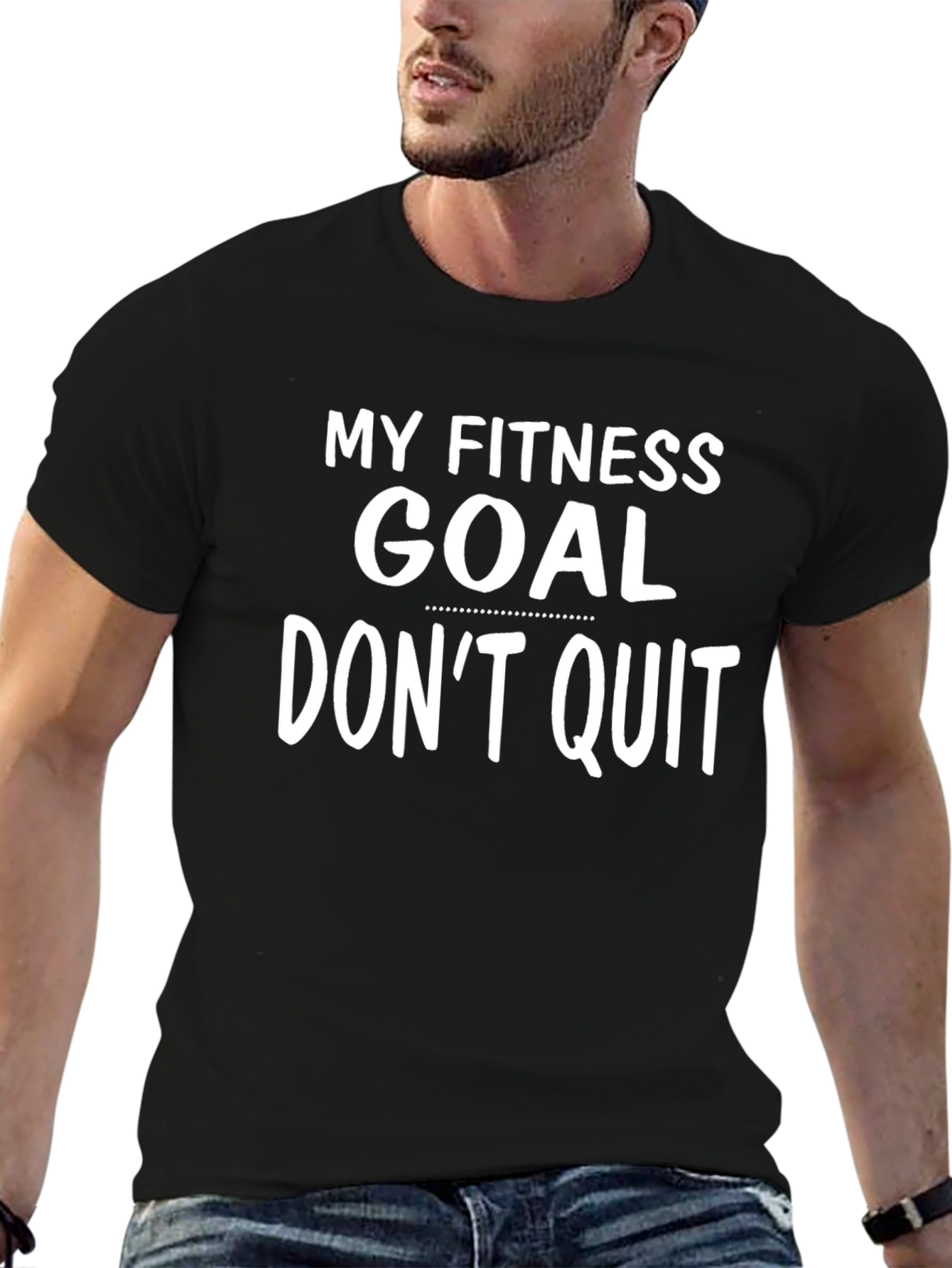 Fitness Goal T-Shirt - Dont Quit Motivation