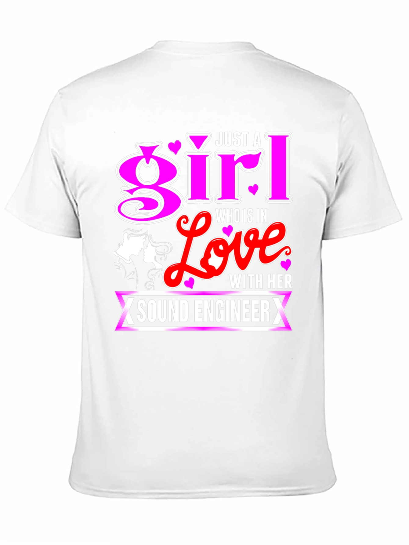 Sound Engineers Girl Black T-Shirt
