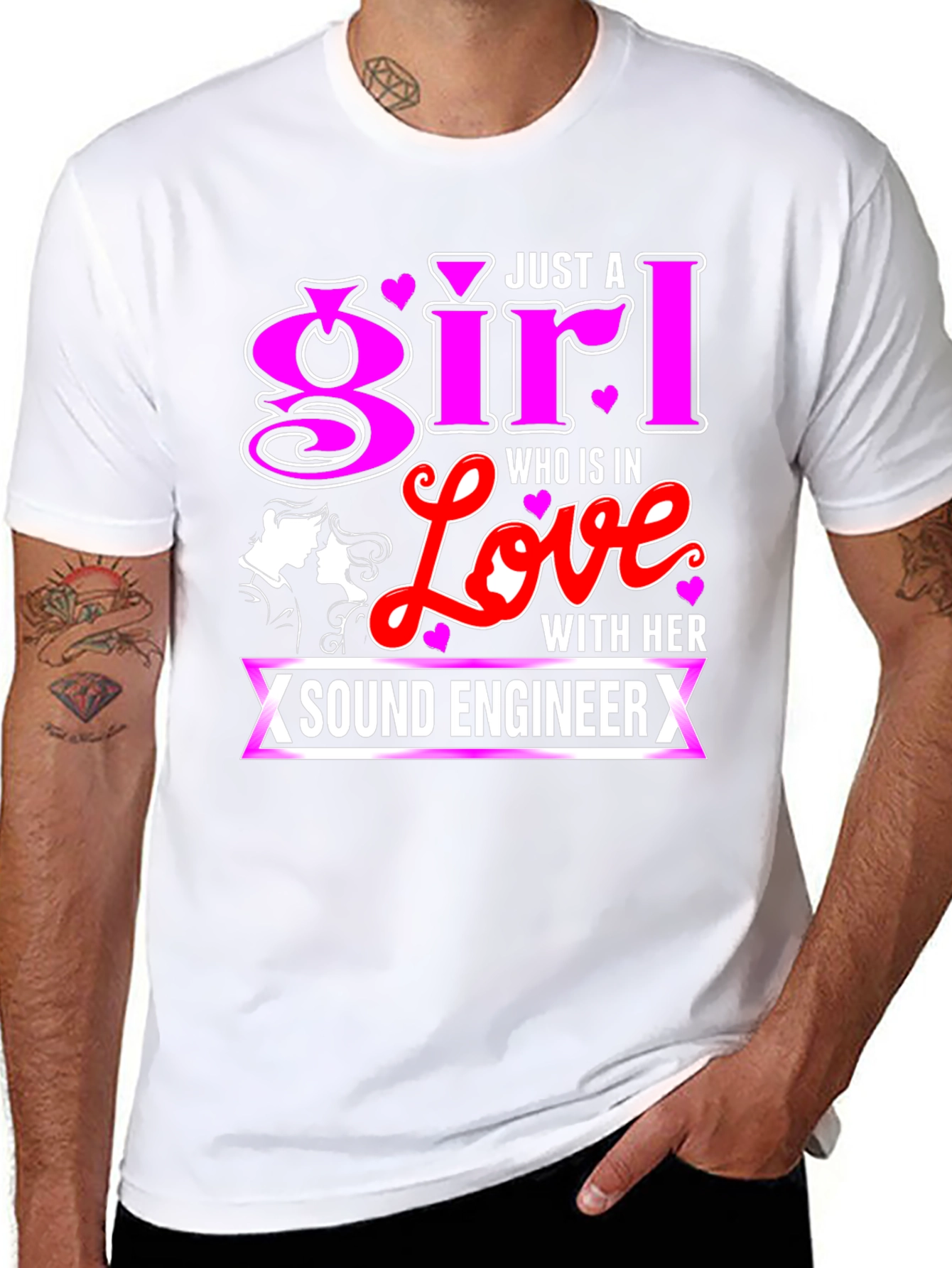 Sound Engineers Girl Black T-Shirt
