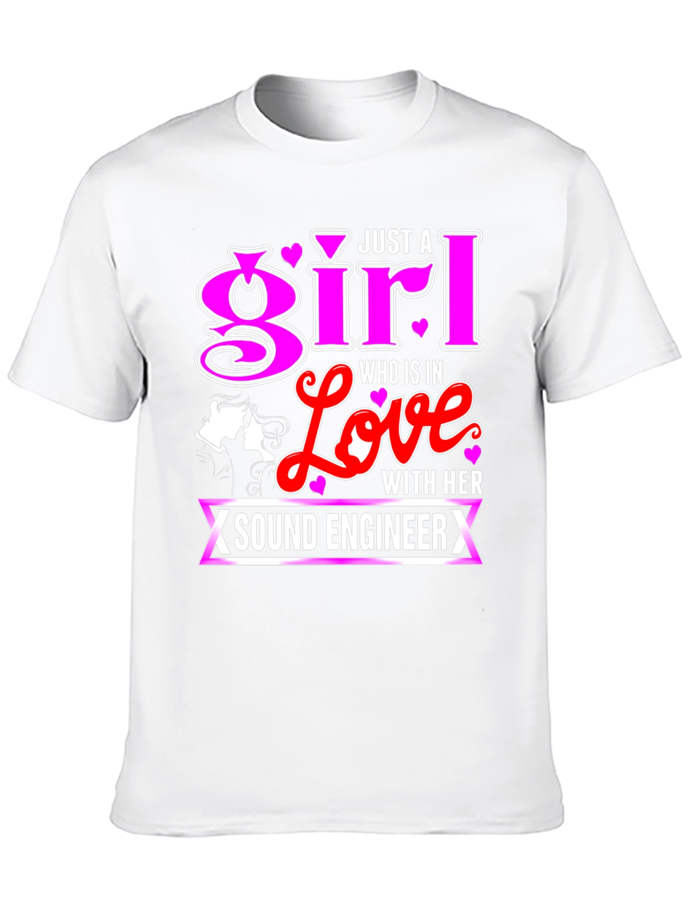 Sound Engineers Girl Black T-Shirt