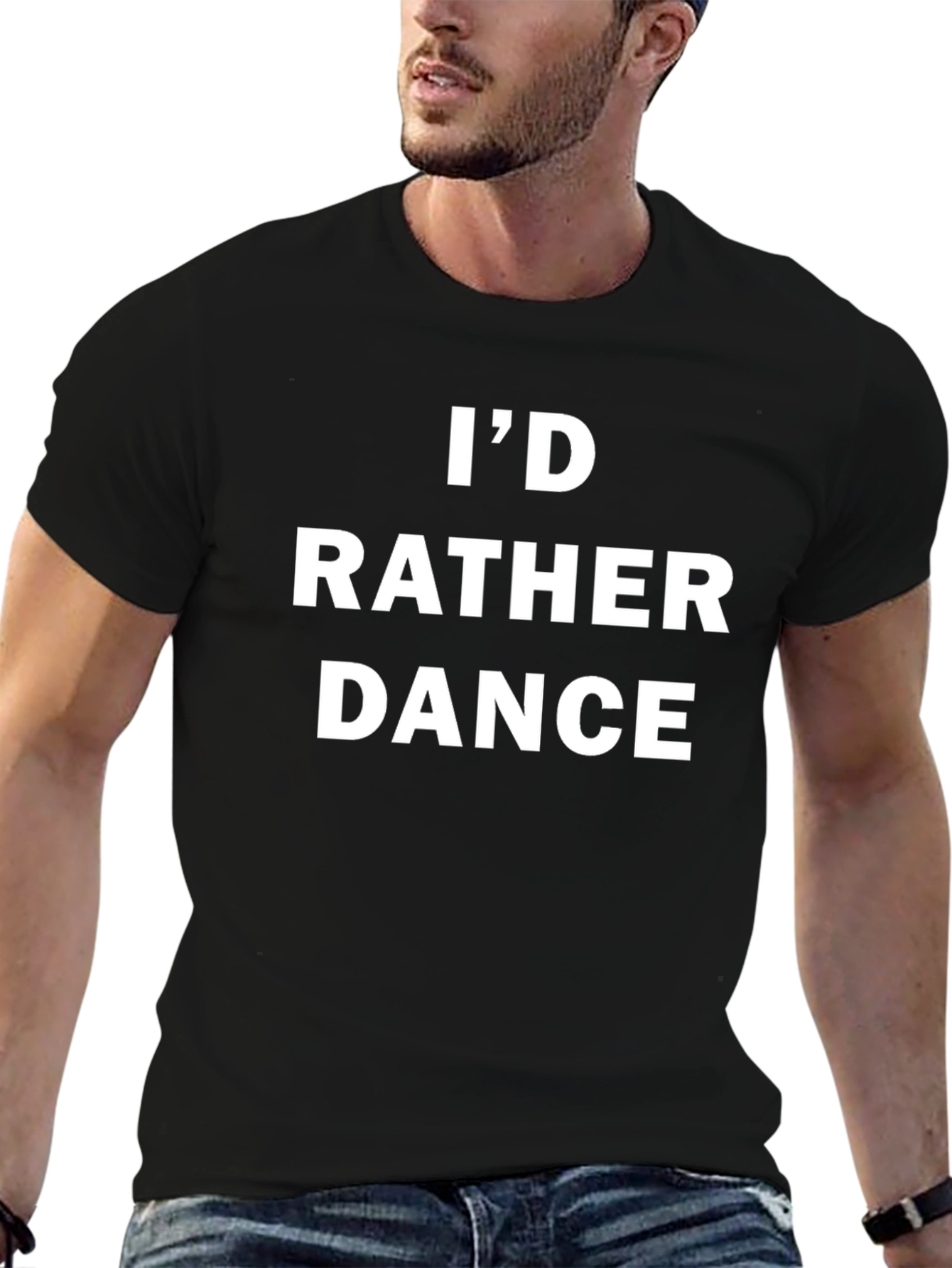 Id Rather Dance Black T-Shirt