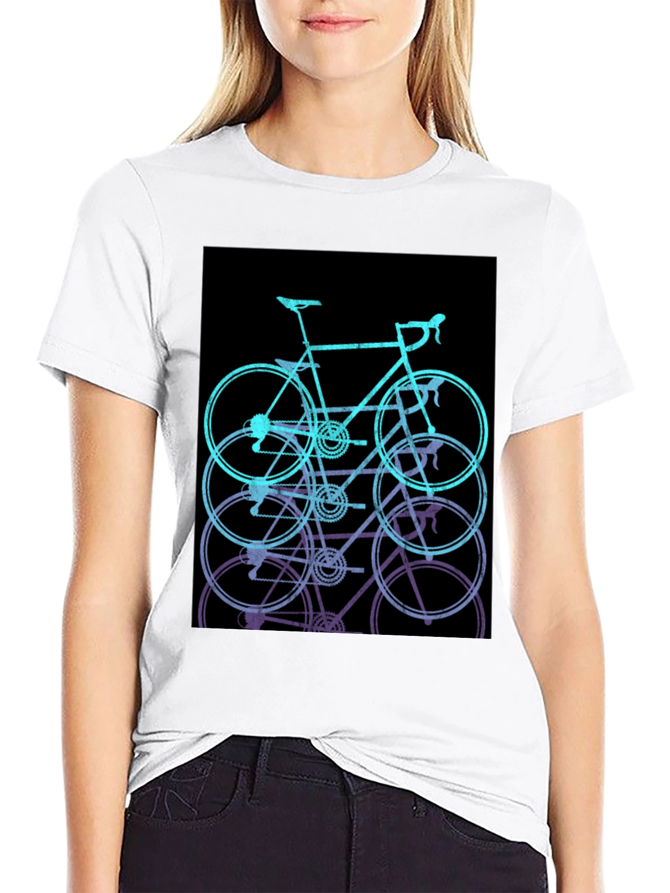 Bike Stack Graphic Tee - Ride in Style